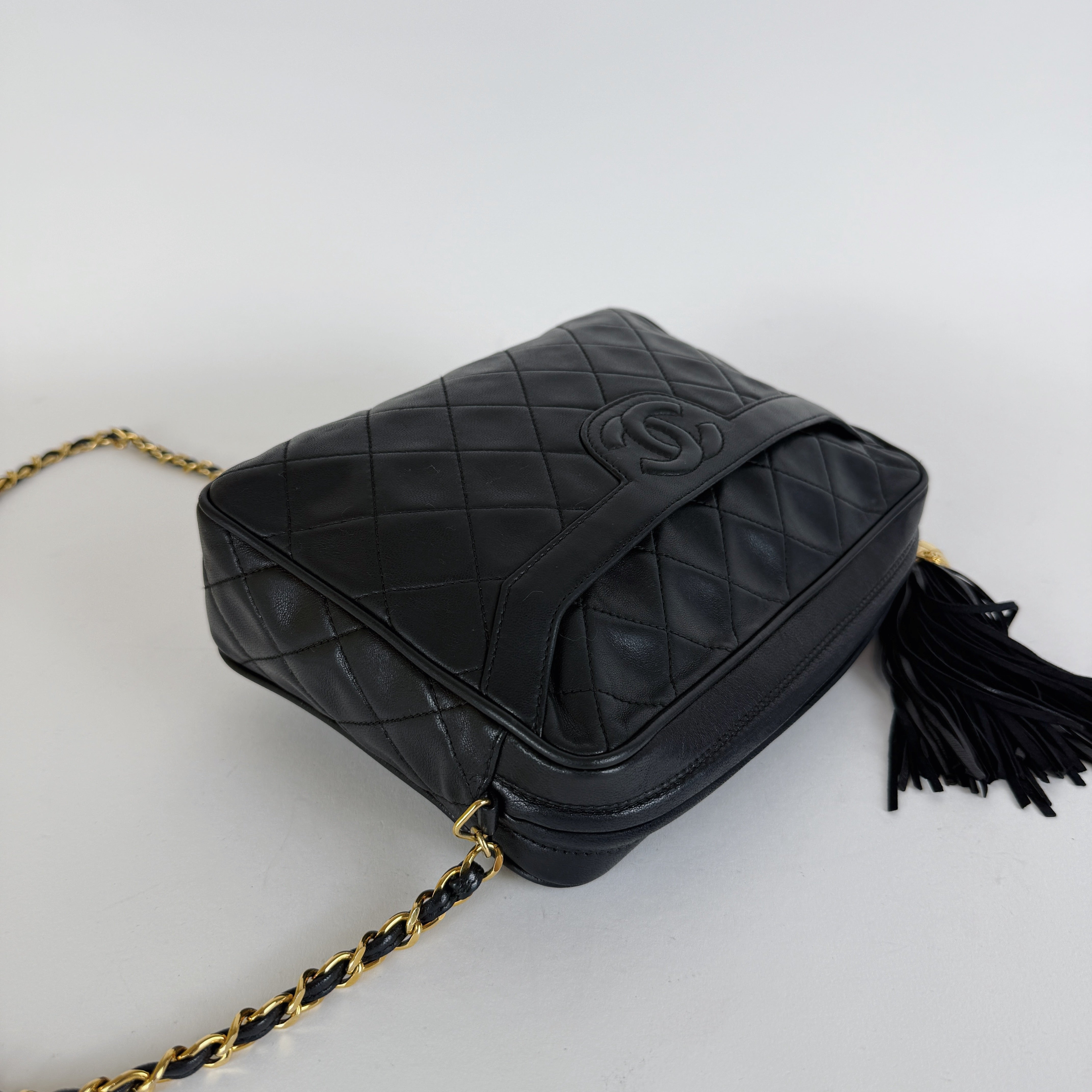 Vintage Camera Bag — 24K Gold Hardware