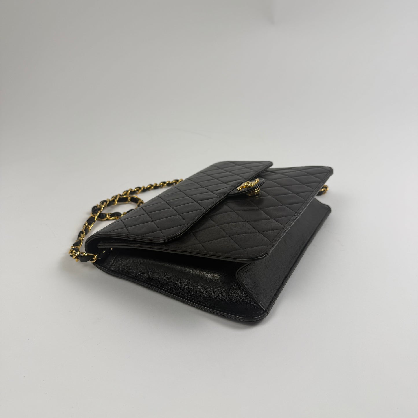 CHANEL Vintage Single Flap — 24K Gold-Plated