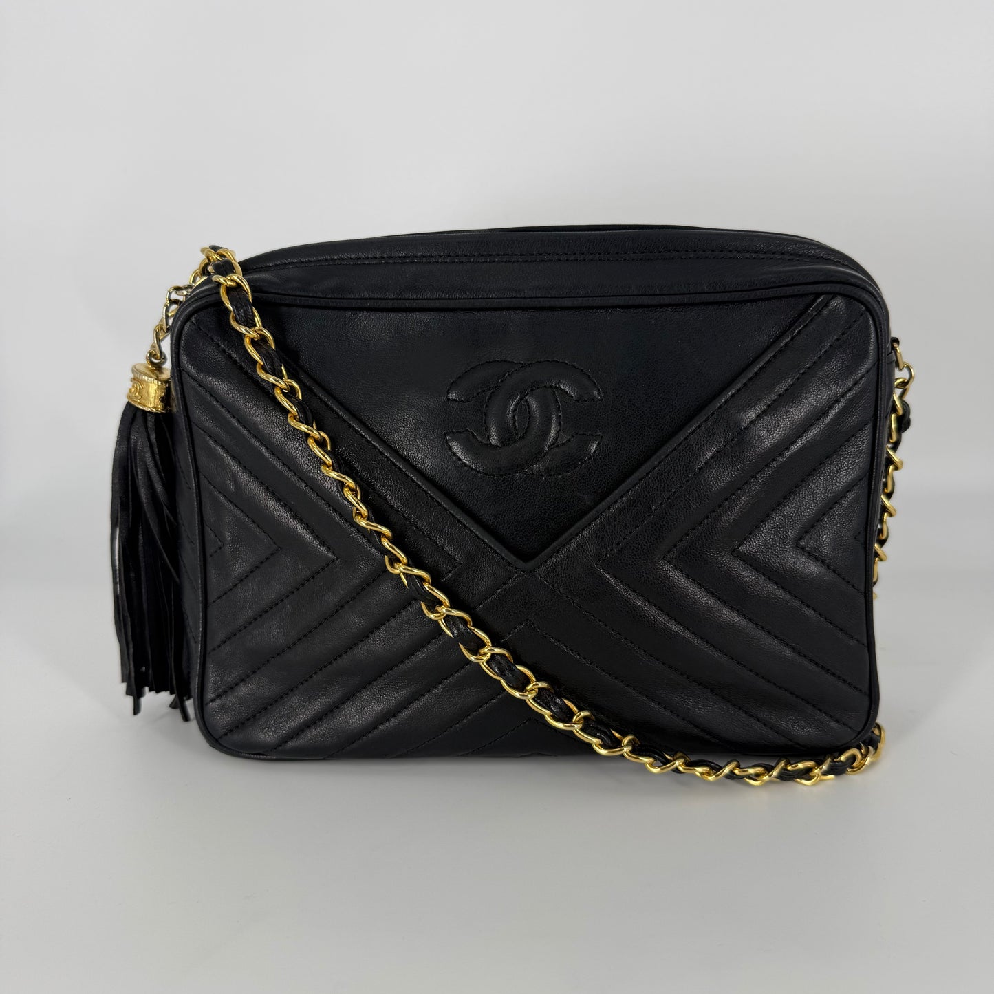CHANEL Camera Bag – Lambskin 24K-Gold