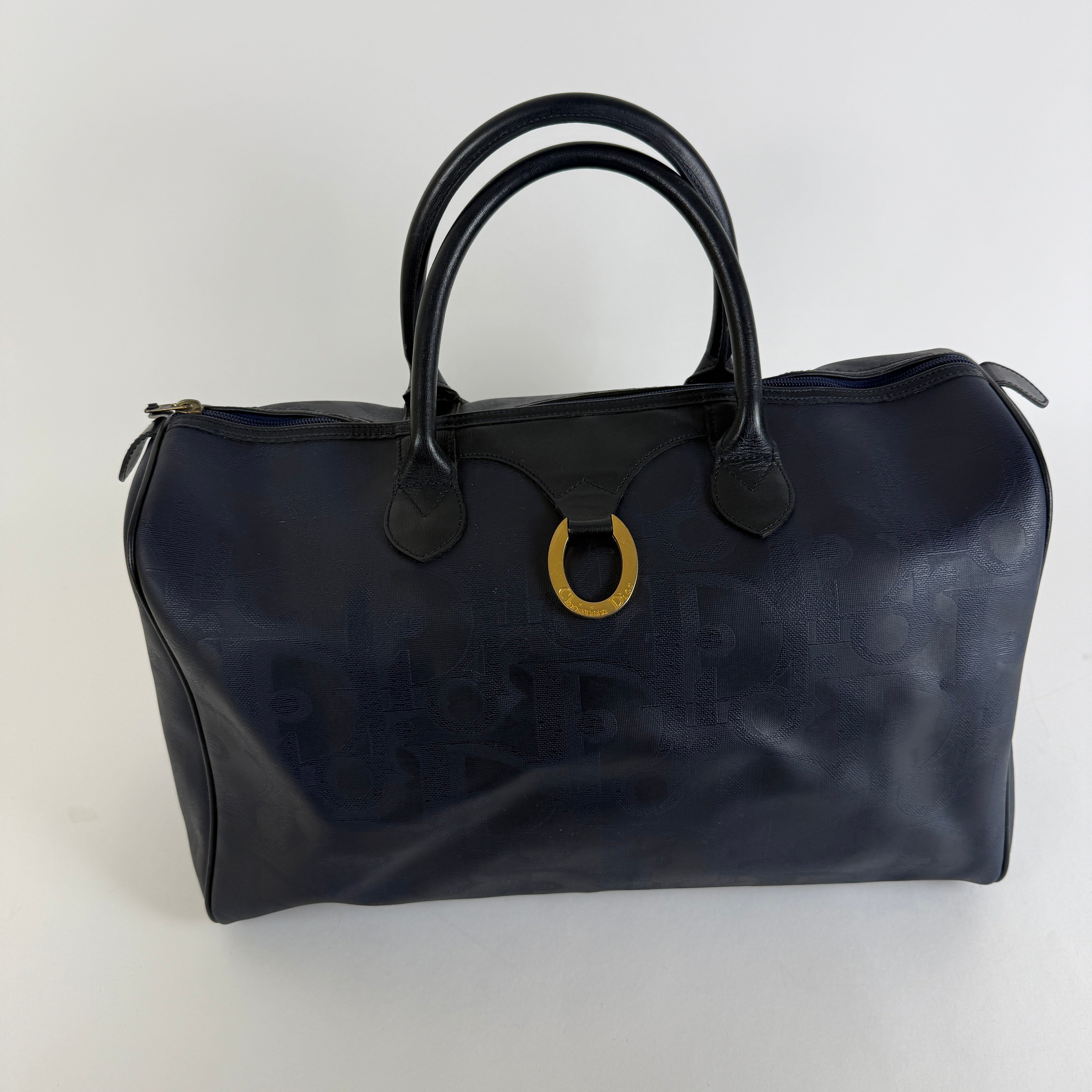 Navy Boston Travel Bag