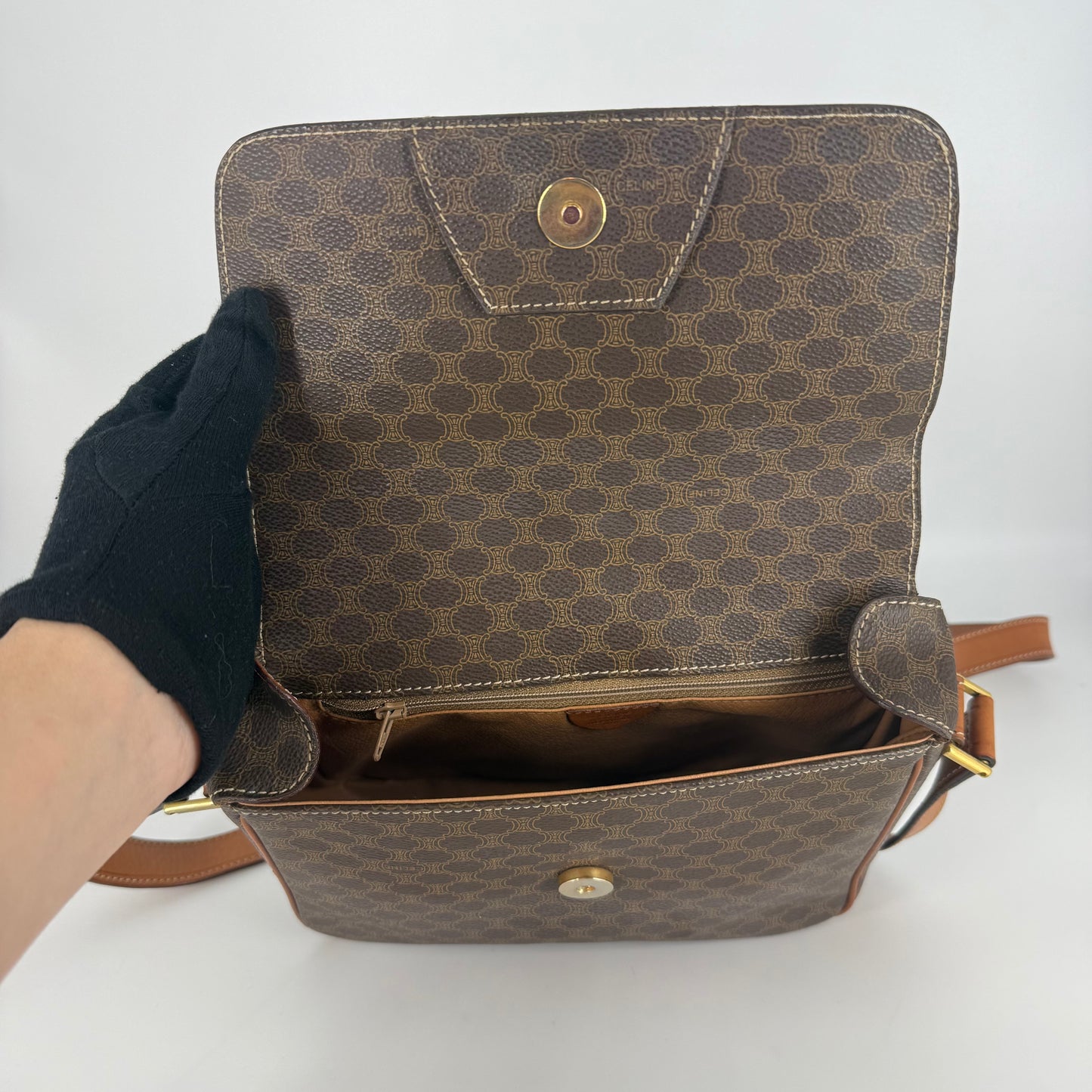 CELINE Macadam Crossbody Bag