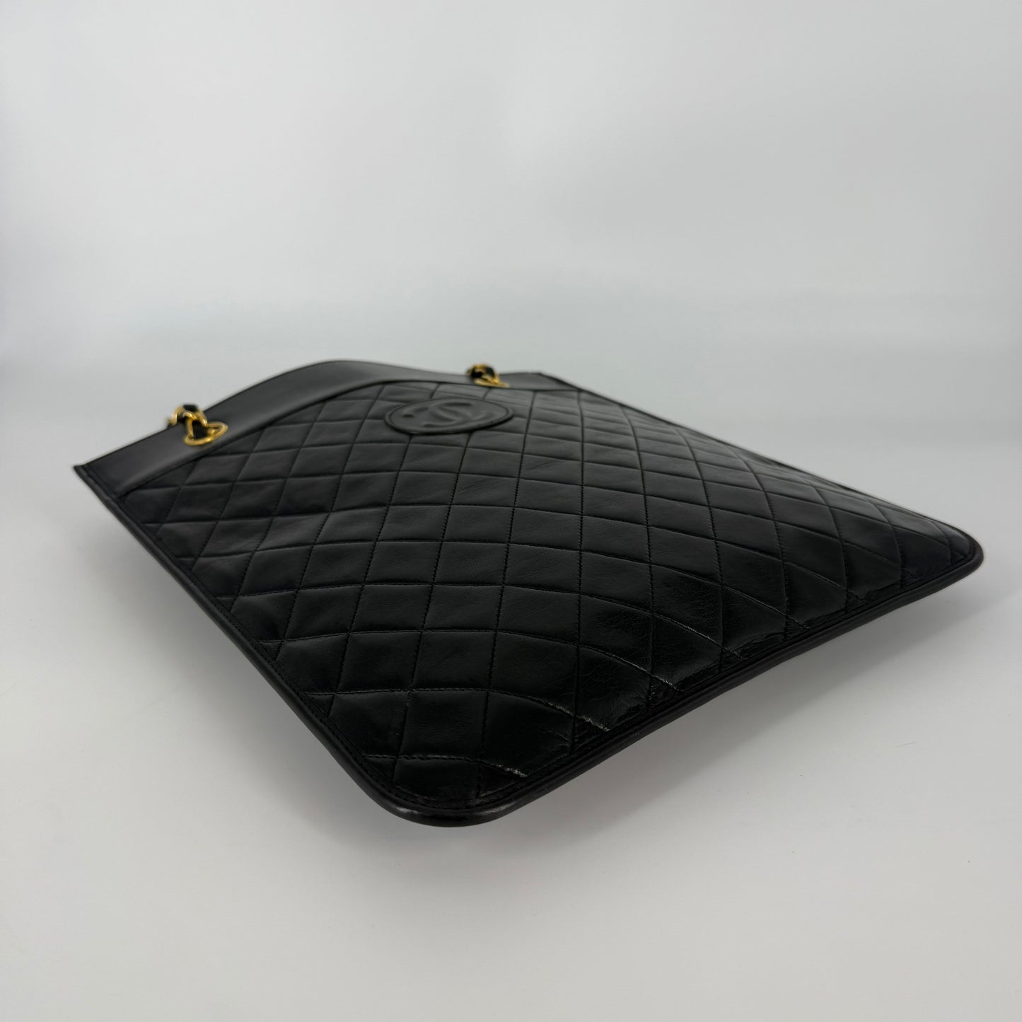 CHANEL Lambskin Tote Black