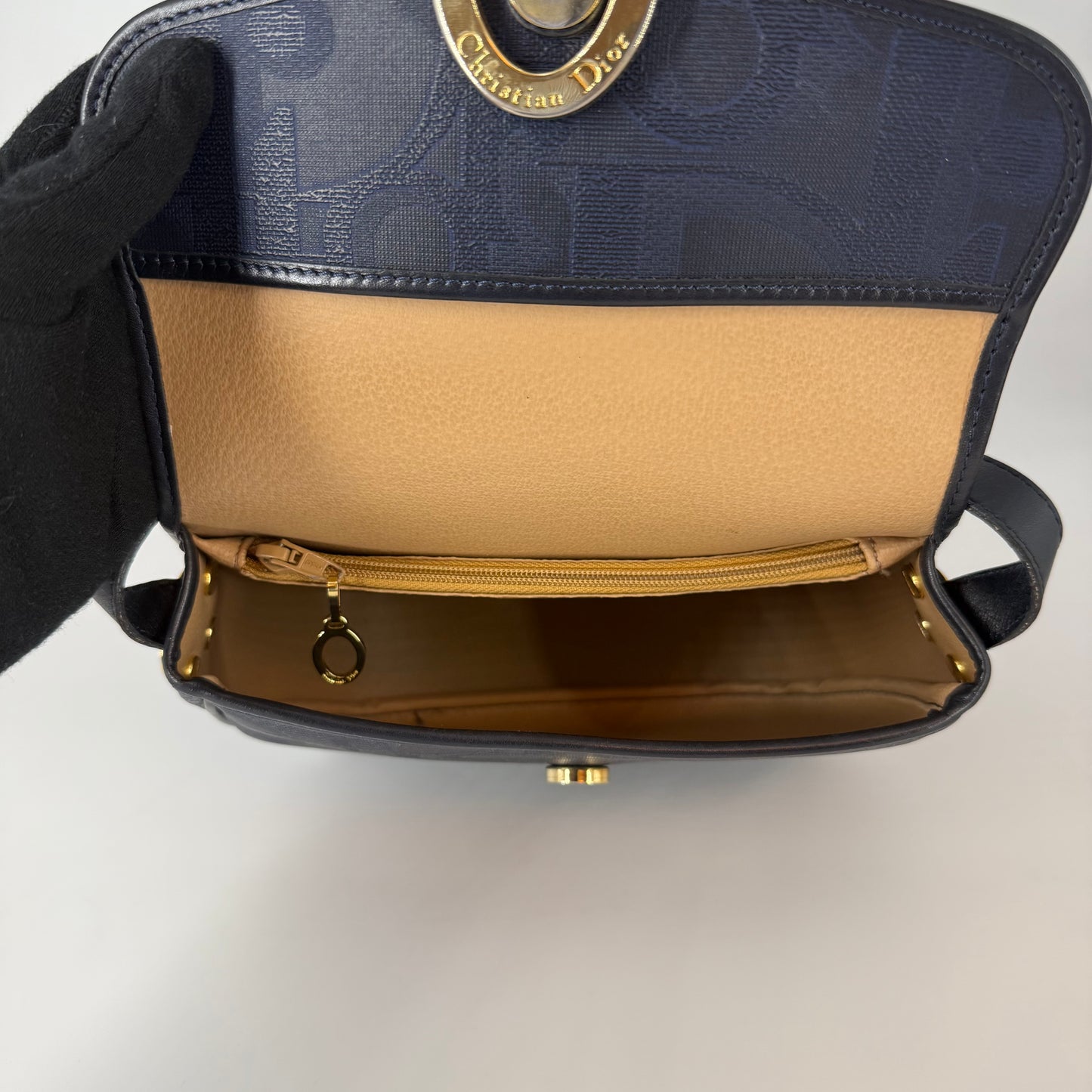 CHRISTIAN DIOR Navy Crossbody Bag