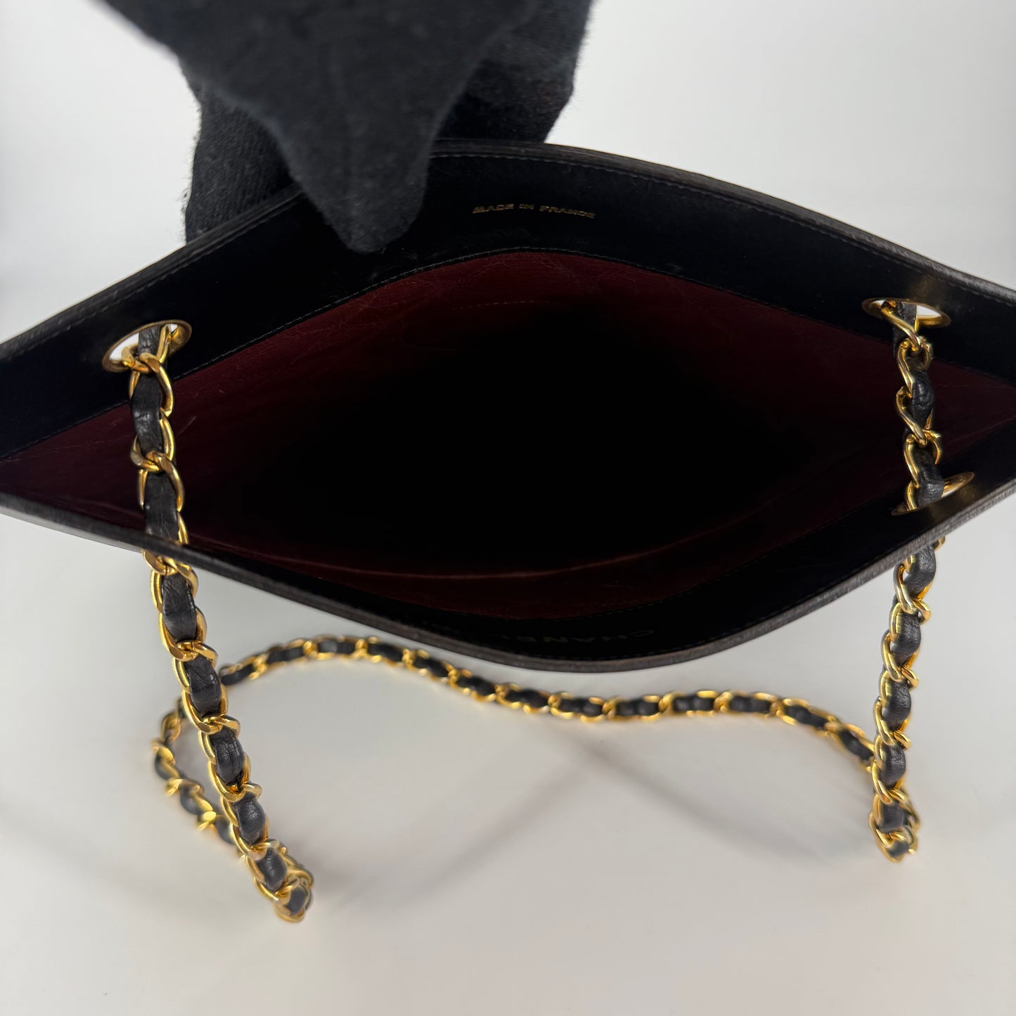 CHANEL Lambskin Tote Black