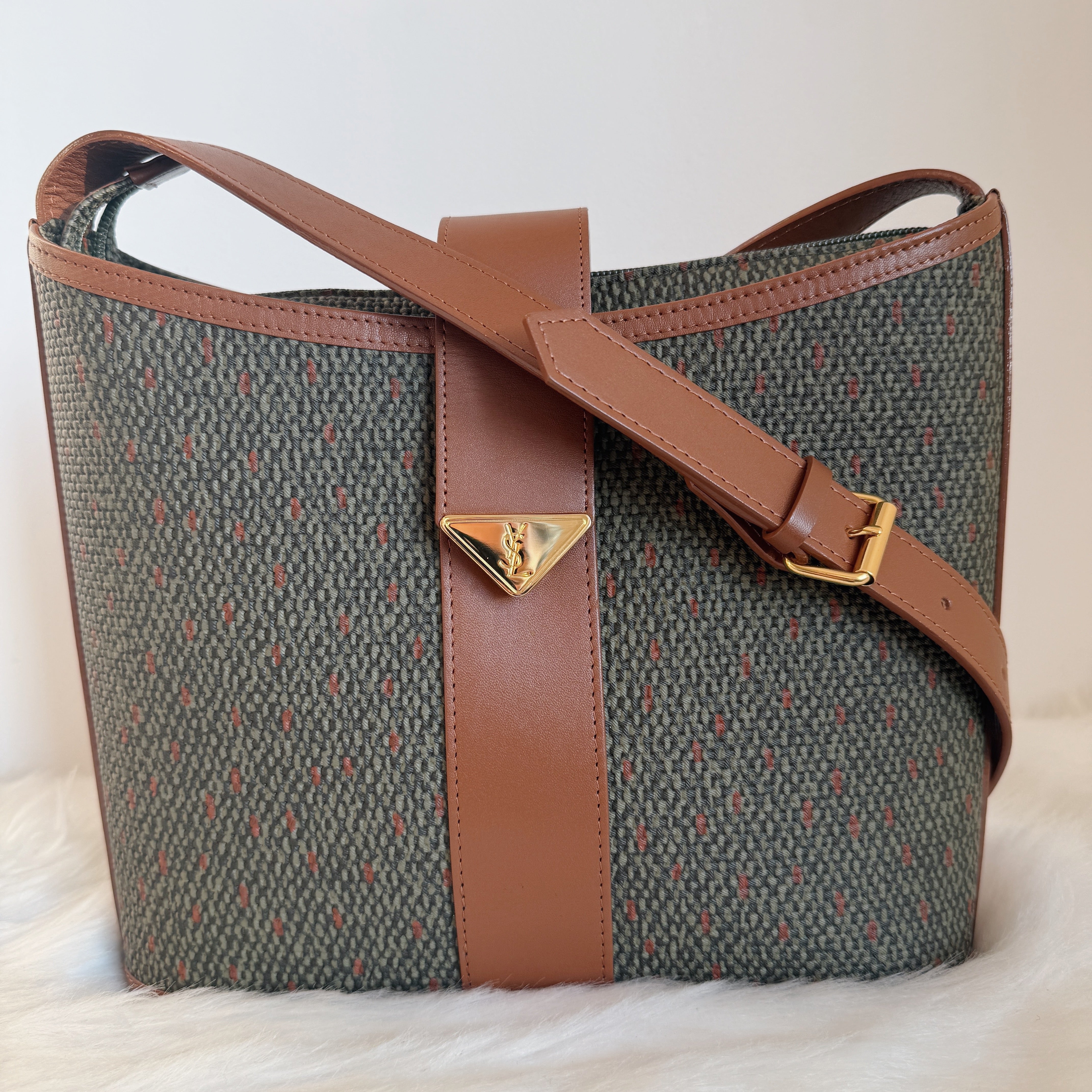 Vintage monogram Fabric & Leather