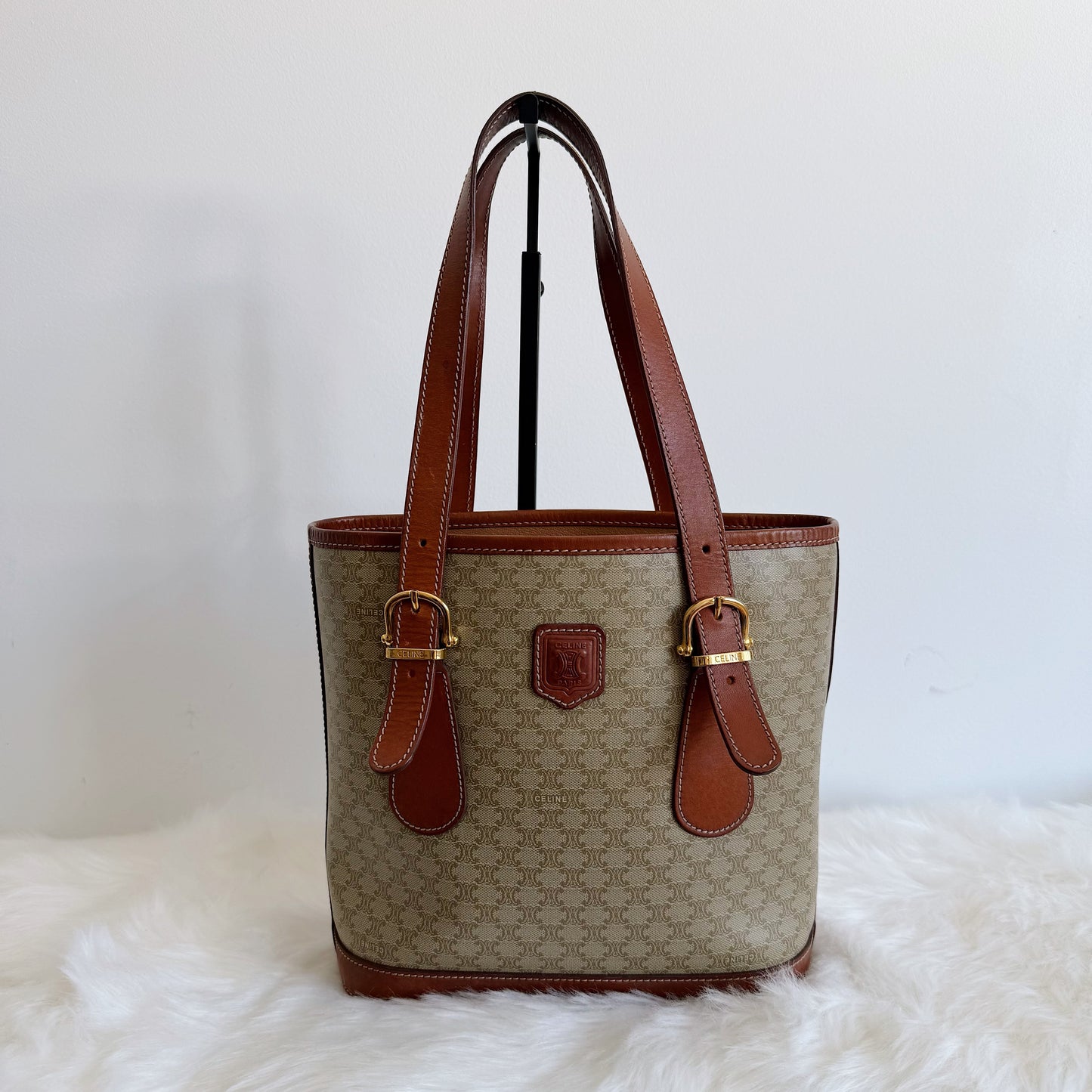 CÉLINE Macadam Bucket Tote Bag