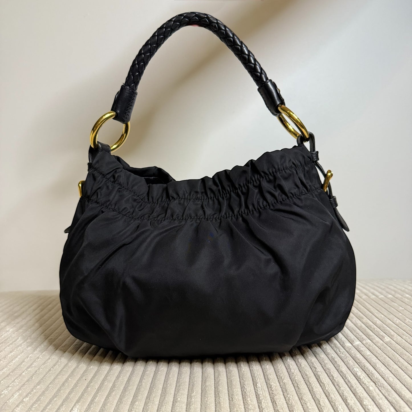 Prada Black Tessuto Shoulder Bag