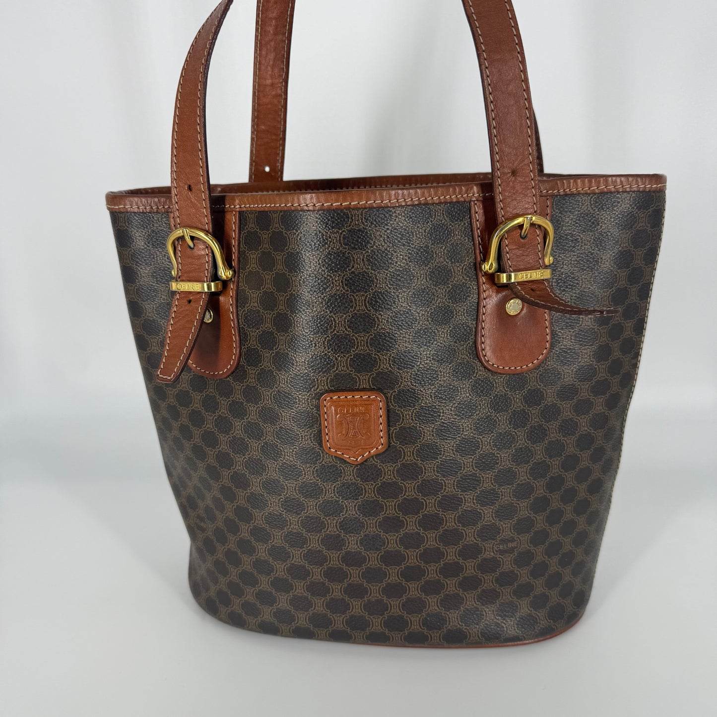 CÉLINE Macadam Bucket Tote Bag