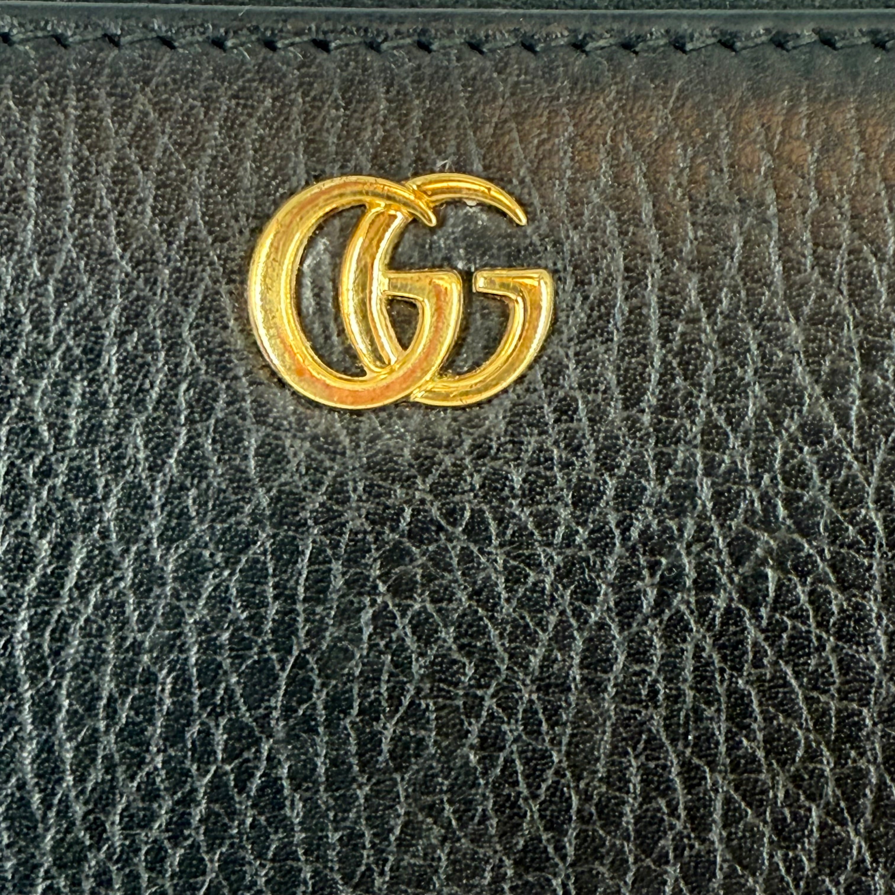 GG Marmont Round Zipper Long Wallet
