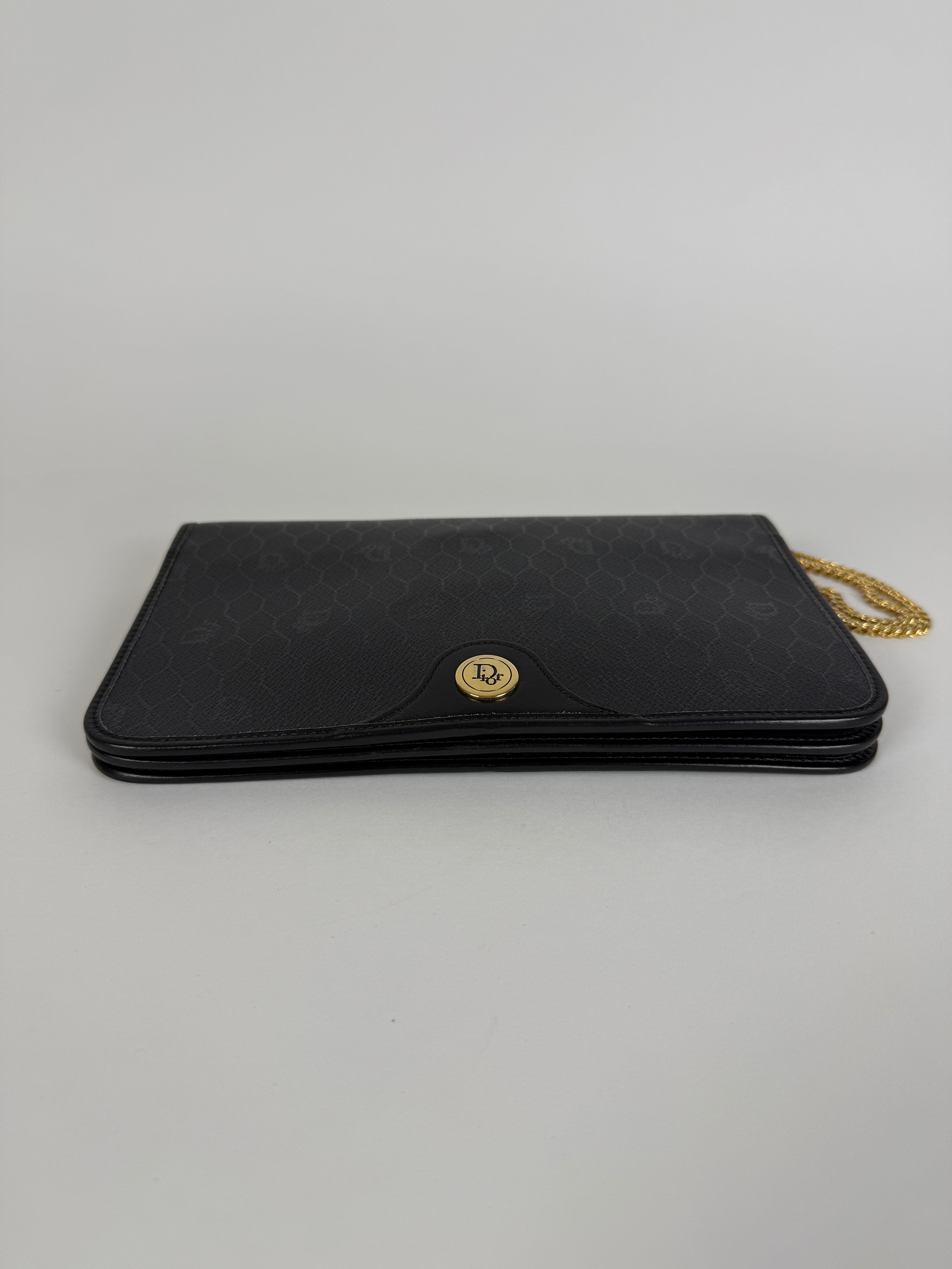 Vintage Black Chain Clutch