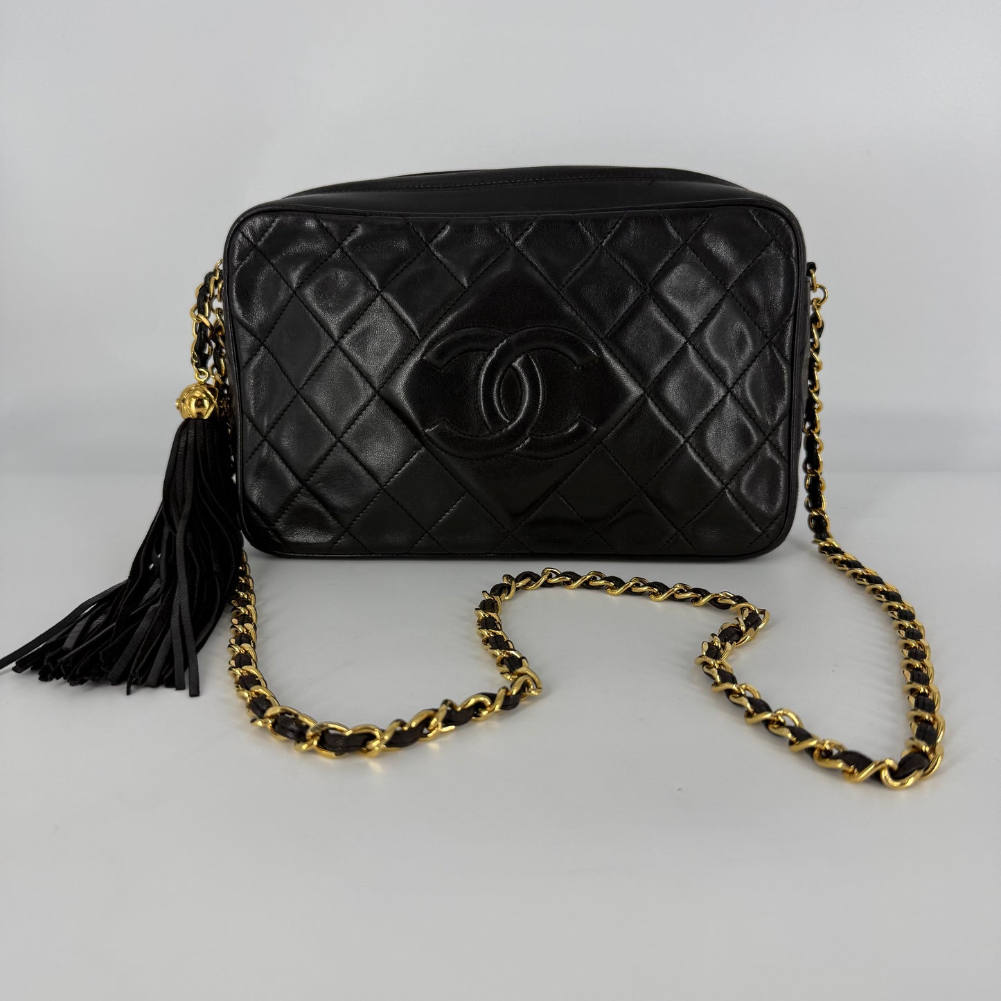 CHANEL Vintage 24-Karat Gold Camera Bag