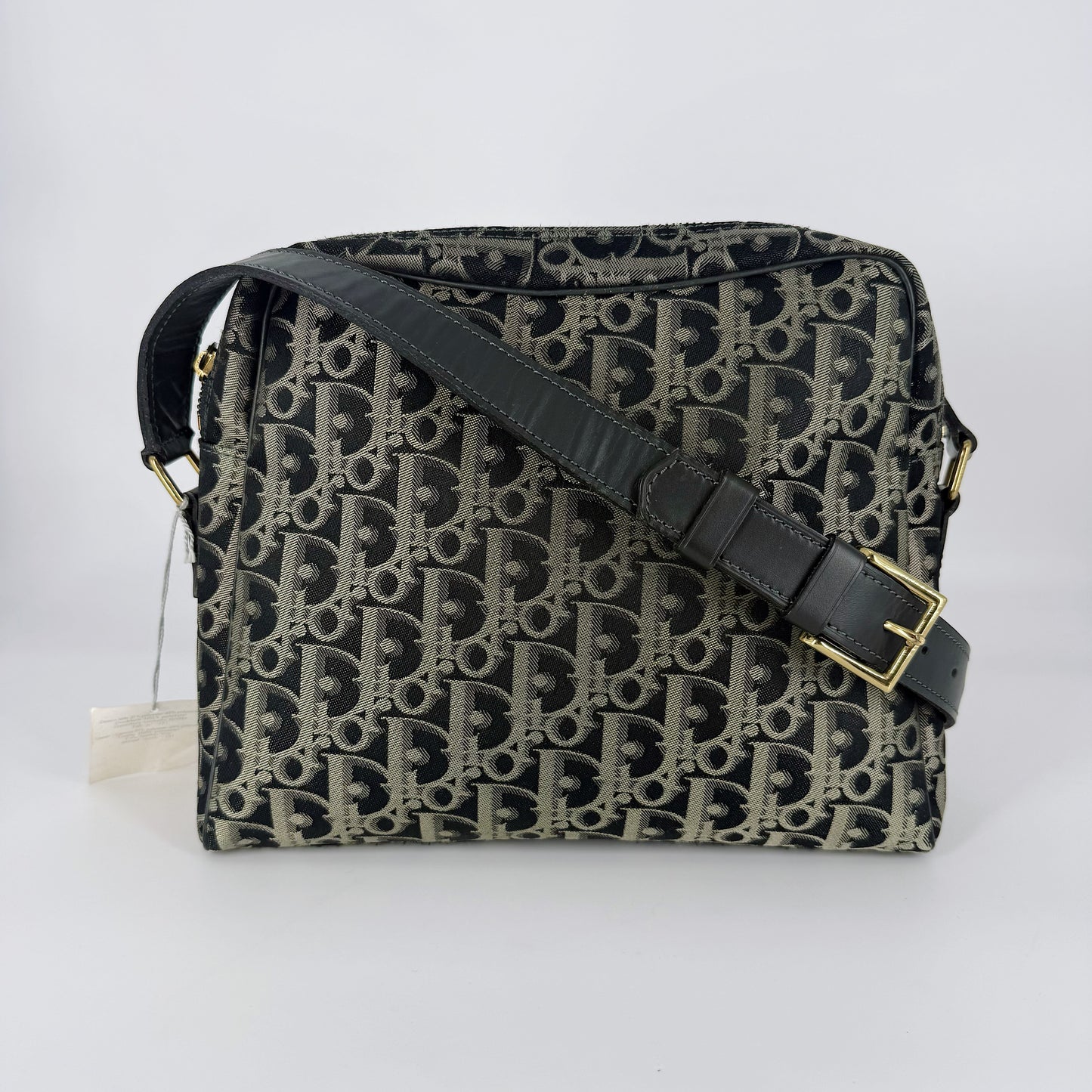 CHRISTIAN DIOR Canvas Oblique Crossbody Bag