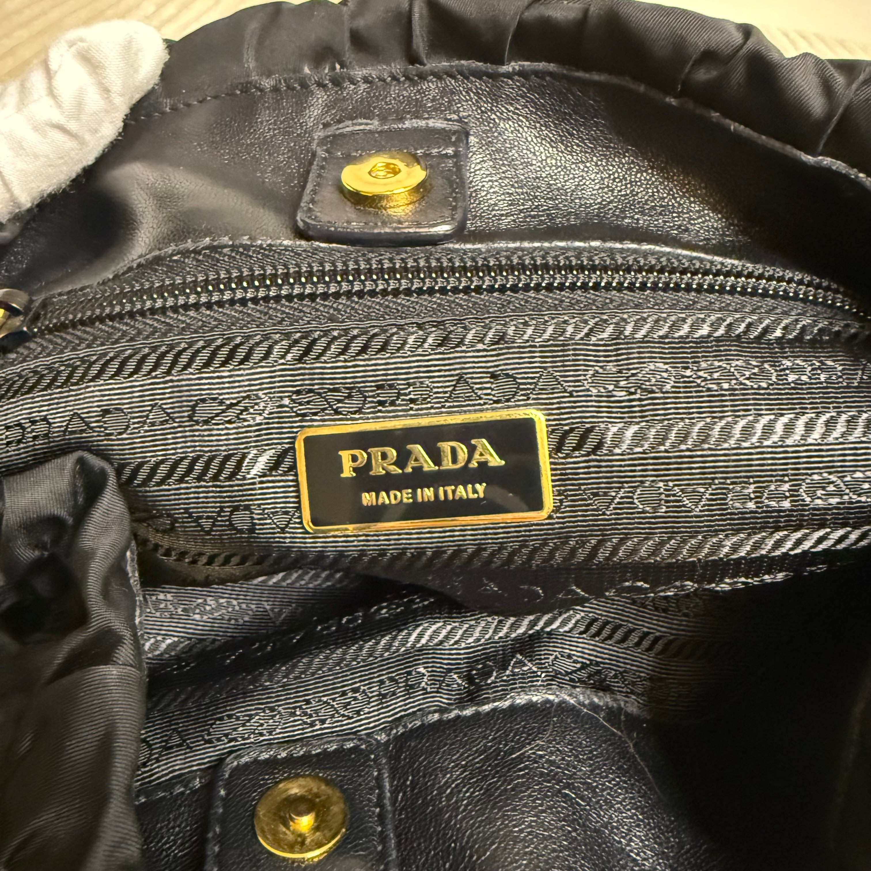 Black Tessuto Shoulder Bag