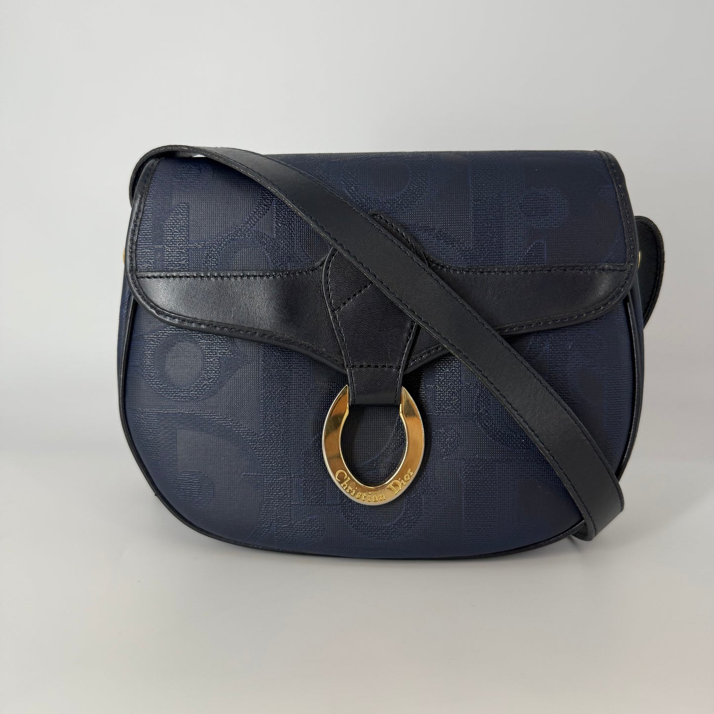 CHRISTIAN DIOR Navy Crossbody Bag