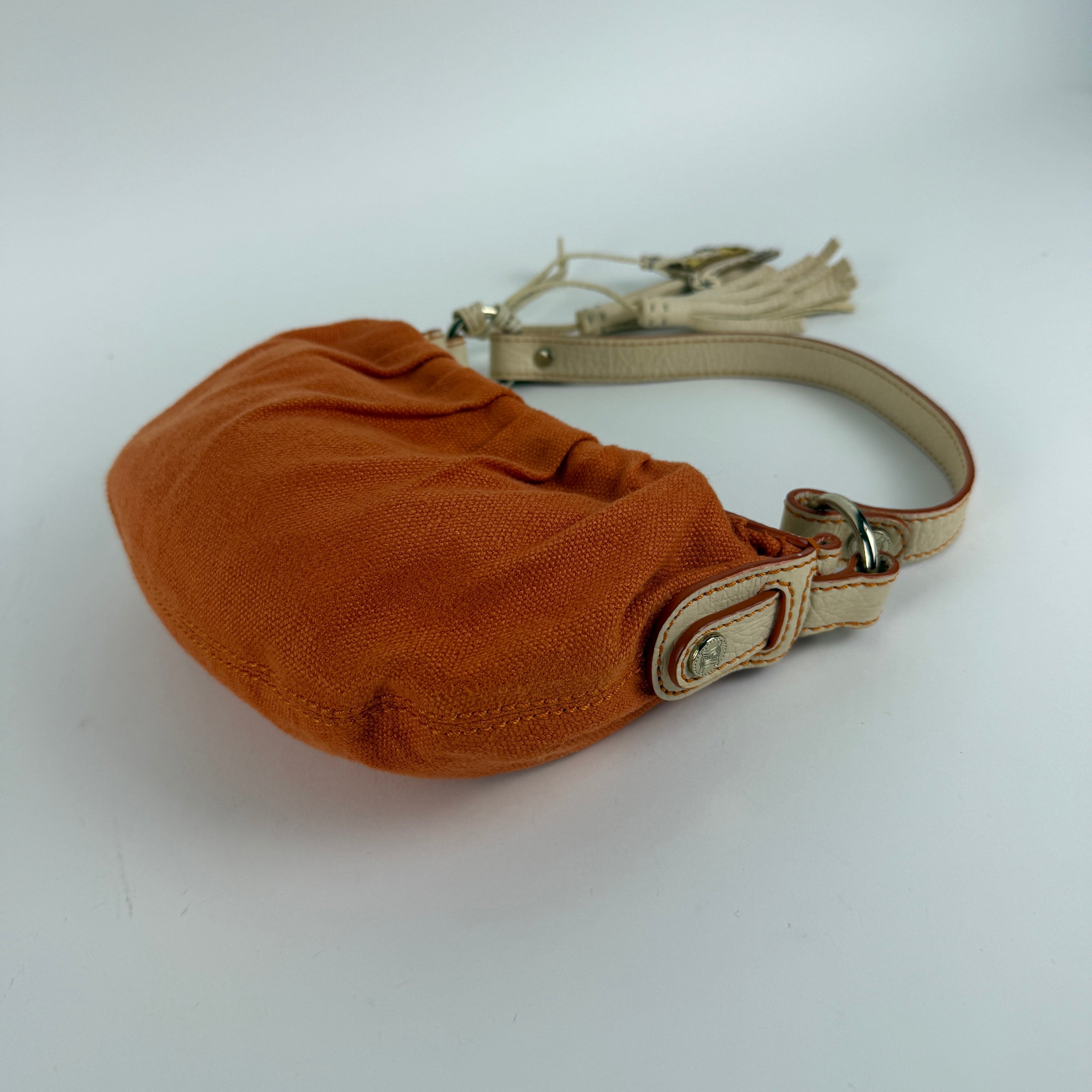 Y2K Orange Canvas Hobo