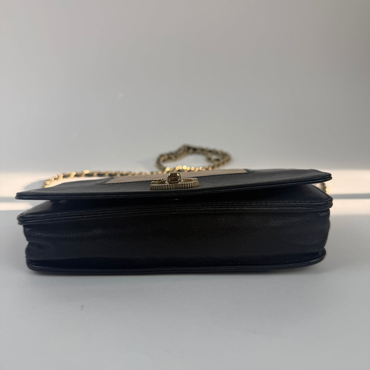 Wallet on Chain — Cruise Collection — Two-Tone Lambskin Leather — Gold-Tone Hardwares