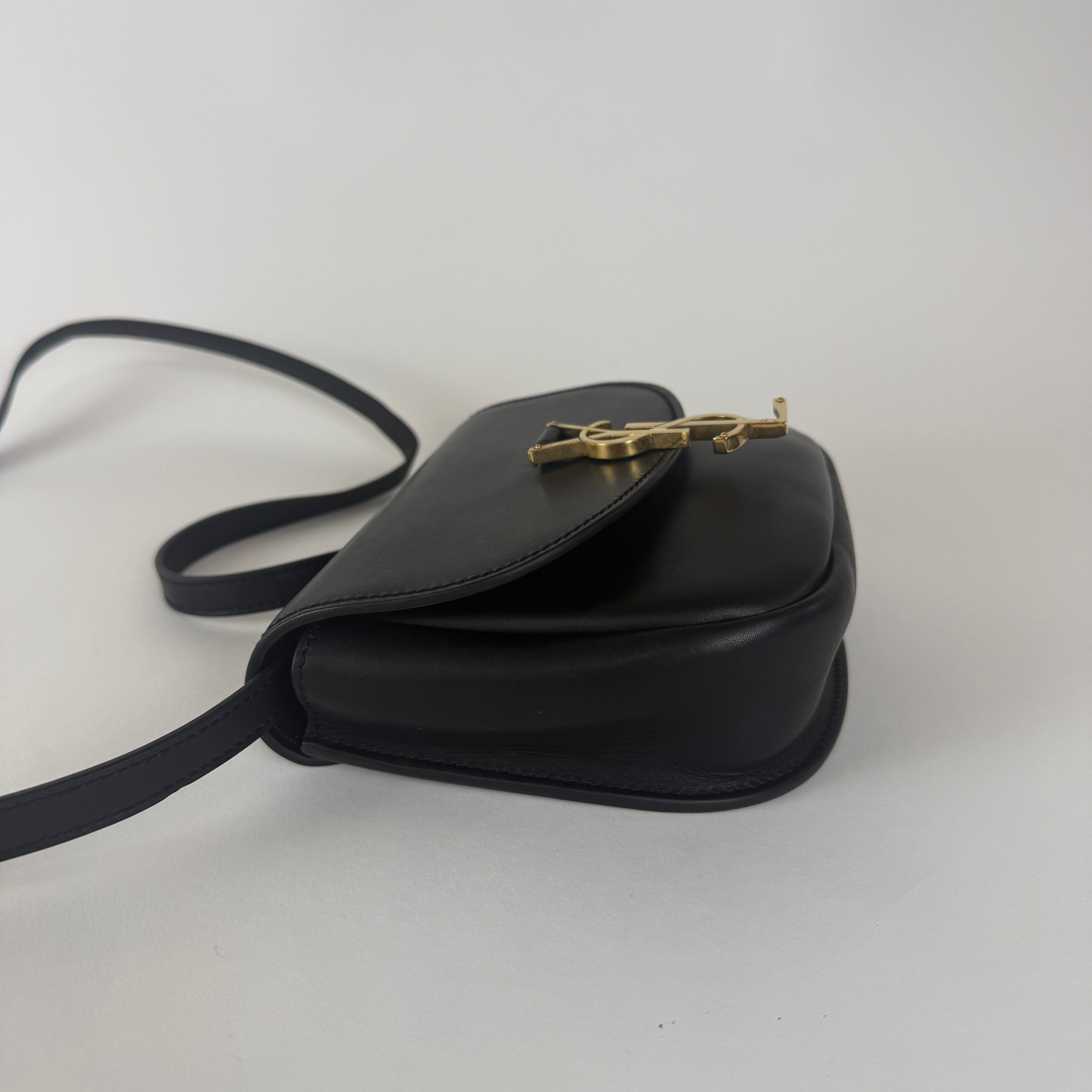 Kaia Small Crossbody Bag — Black Leather