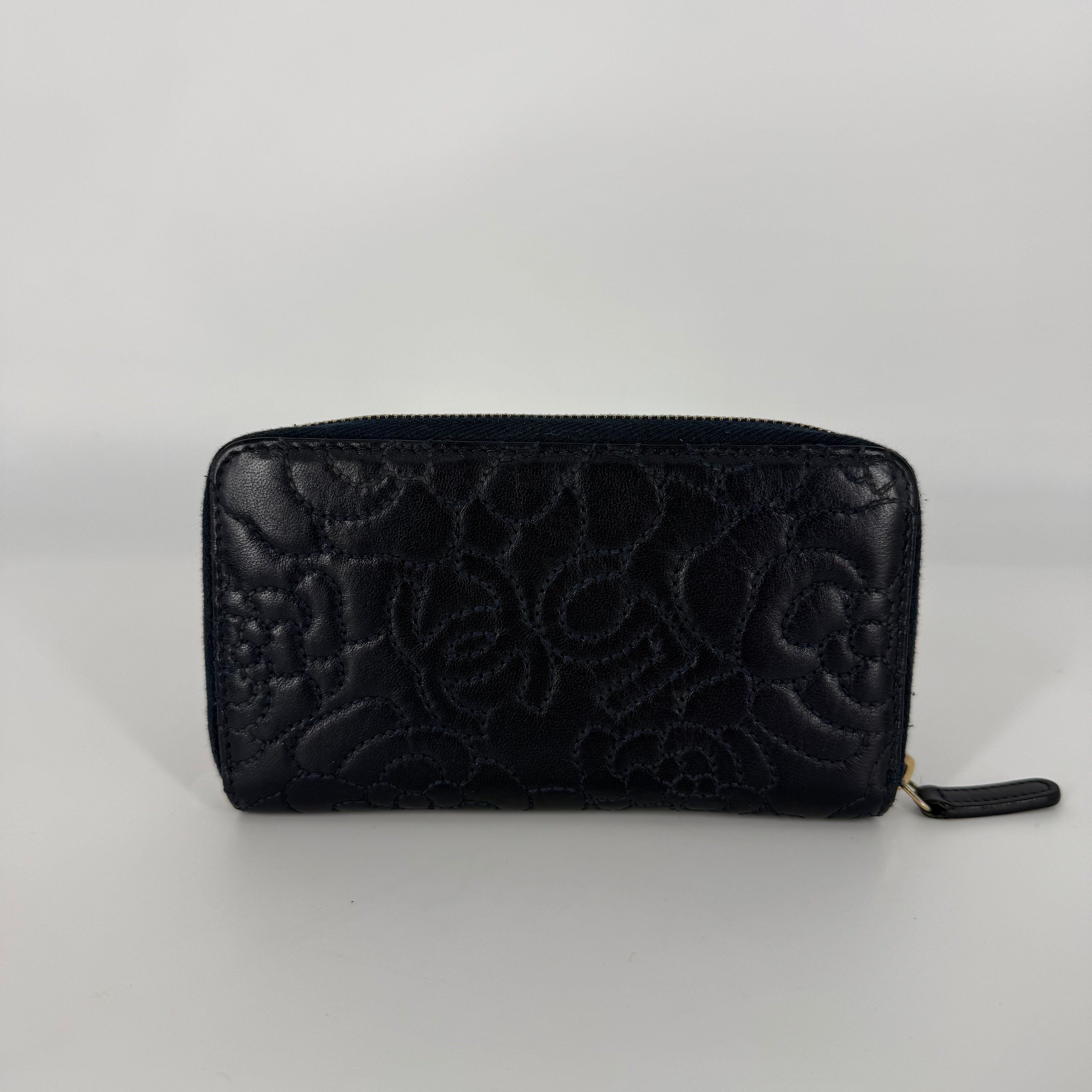 Camellia Wallet – Navy Blue