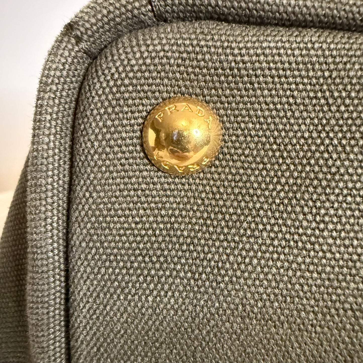 Prada Large Canapa Tote Bag