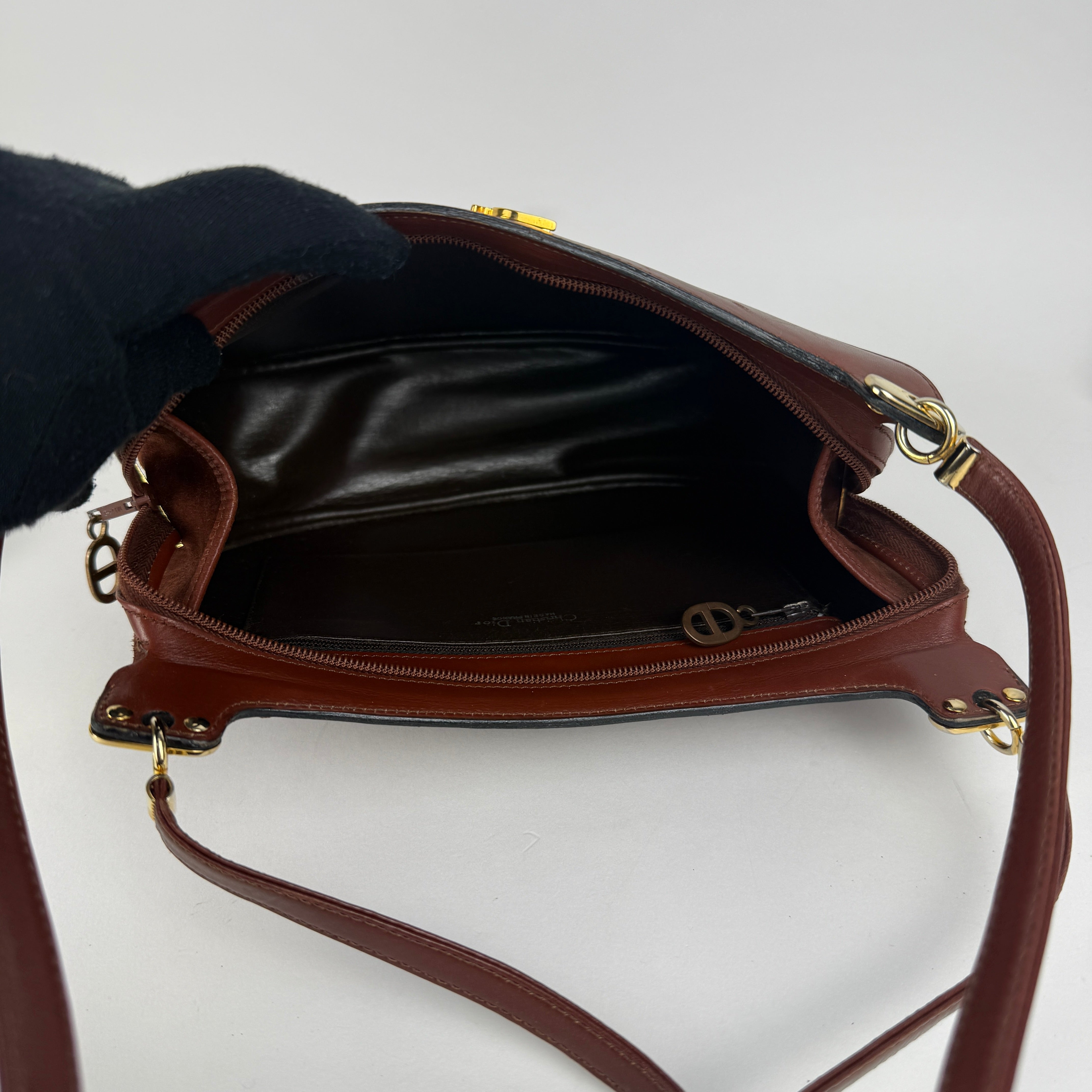 Vintage Suede Hobo Shoulder Bag