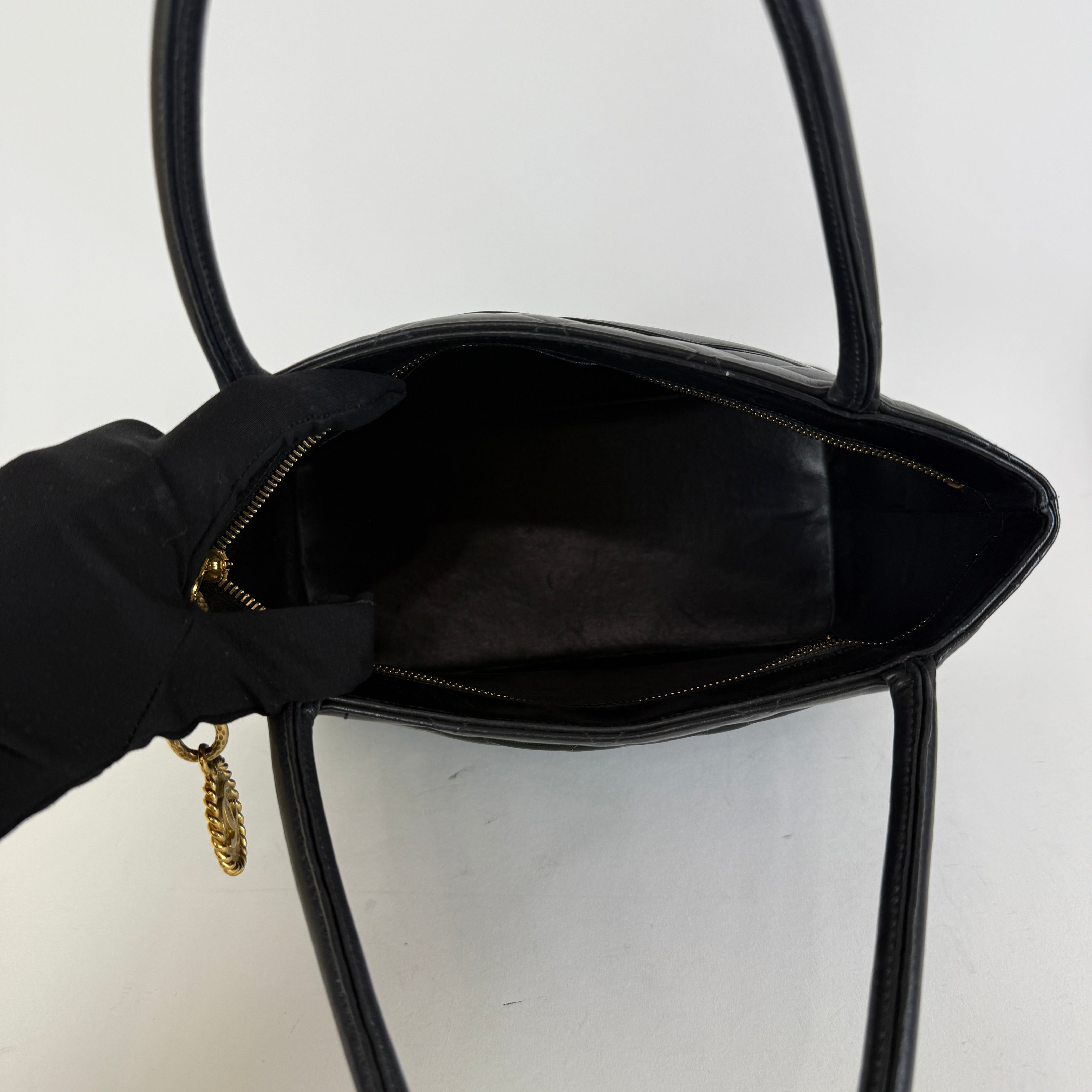 Vintage Medallion Tote — 24K Gold Hardware