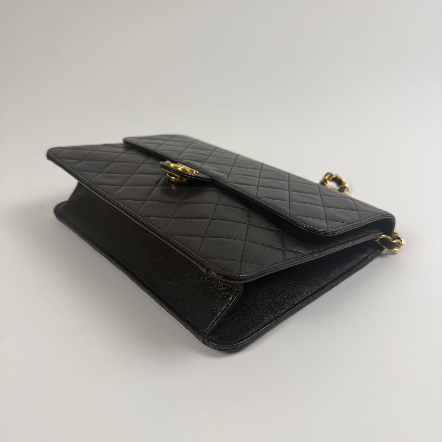 CHANEL Vintage Single Flap — 24K Gold-Plated