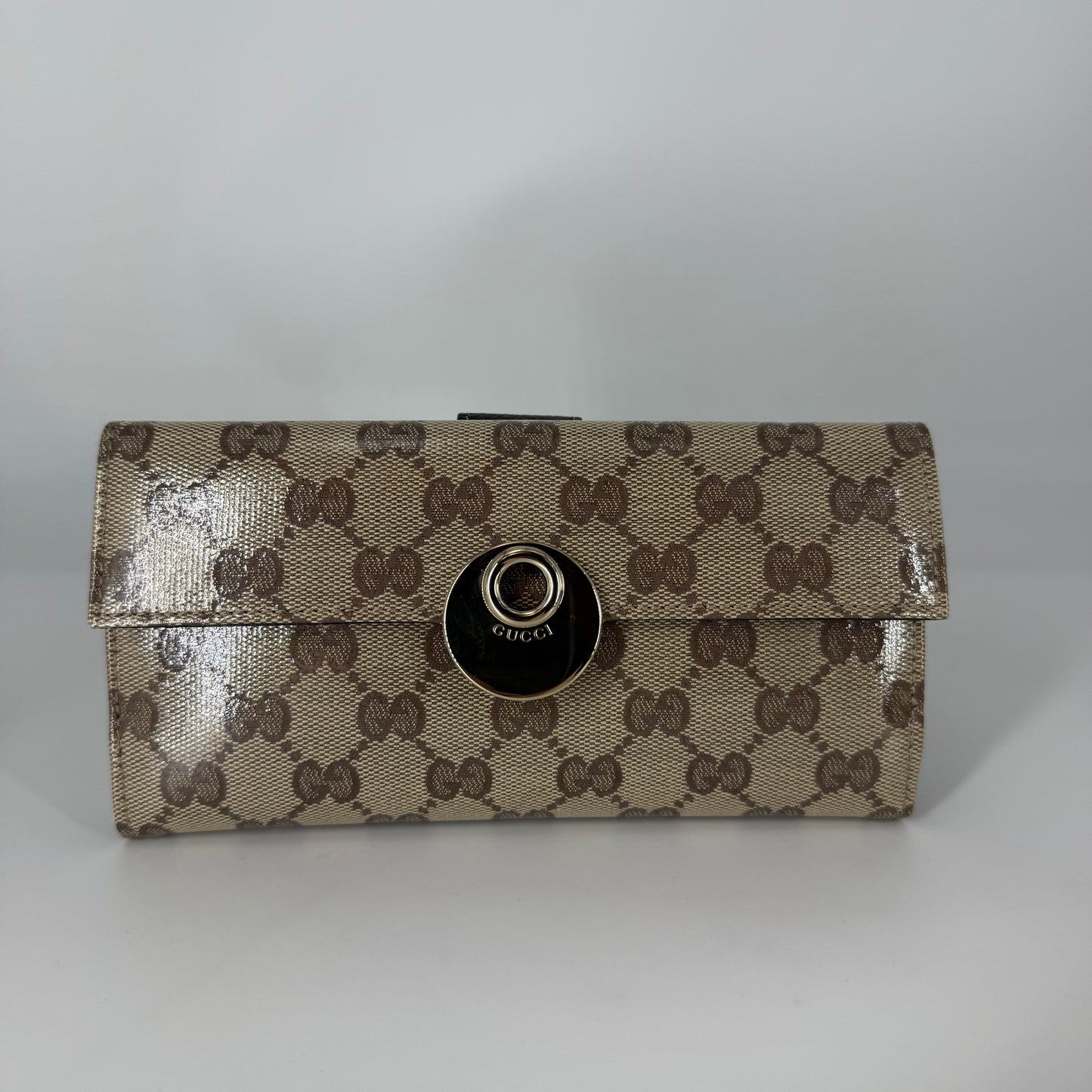 GUCCI GG Canvas Continental Flap Wallet