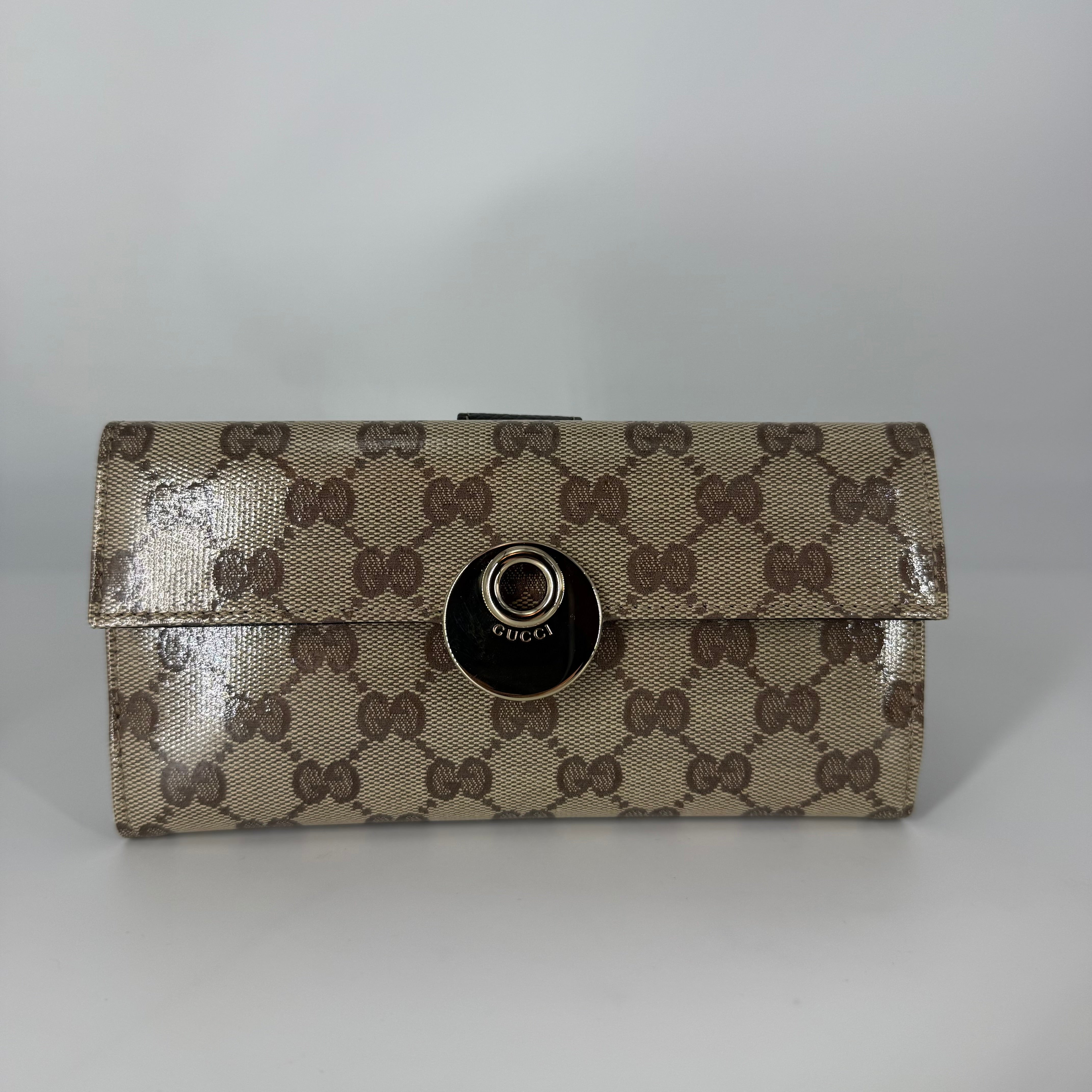 GG Canvas Continental Flap Wallet