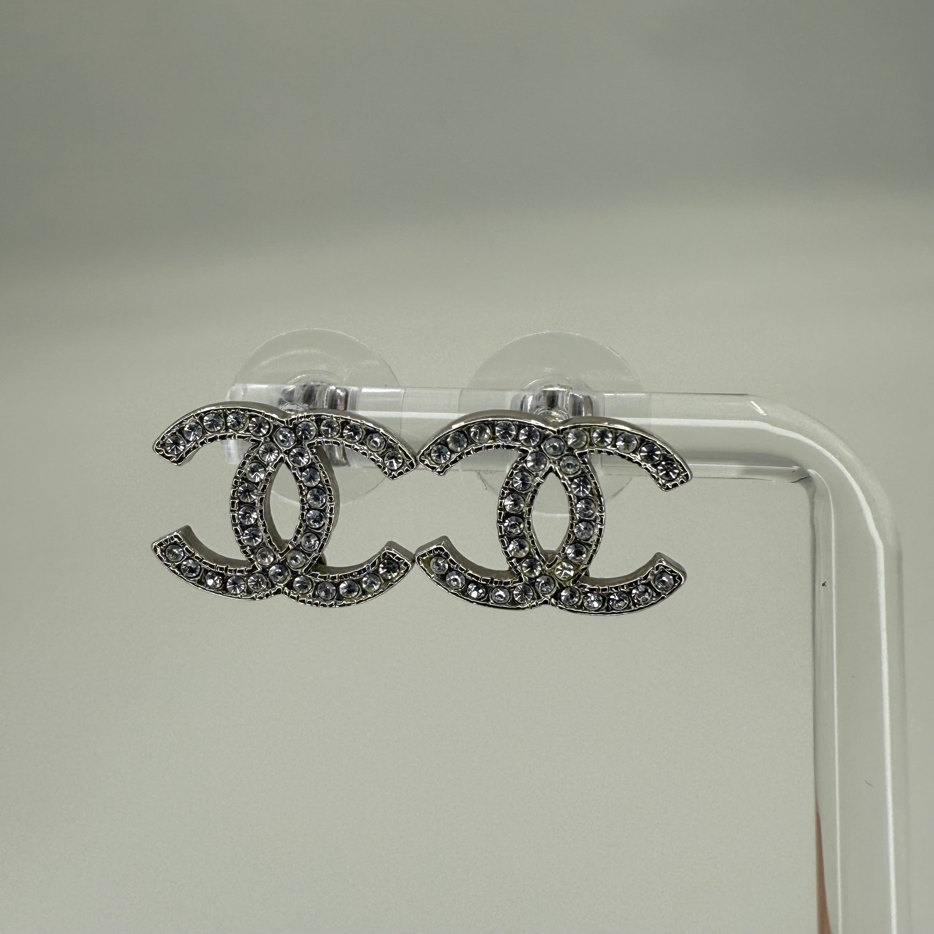 CC Rhinestone Earrings