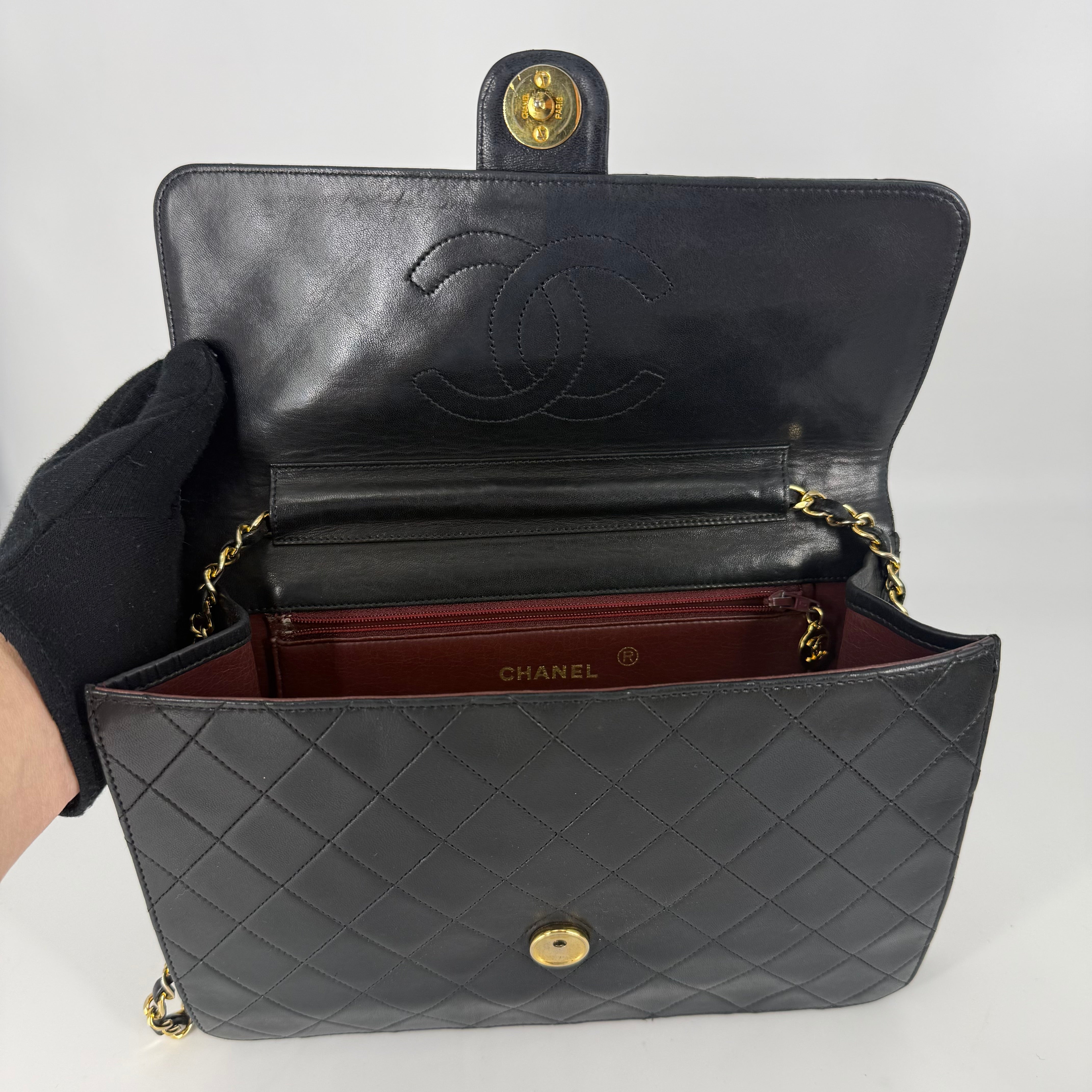 Vintage Flap Bag - 24K Gold