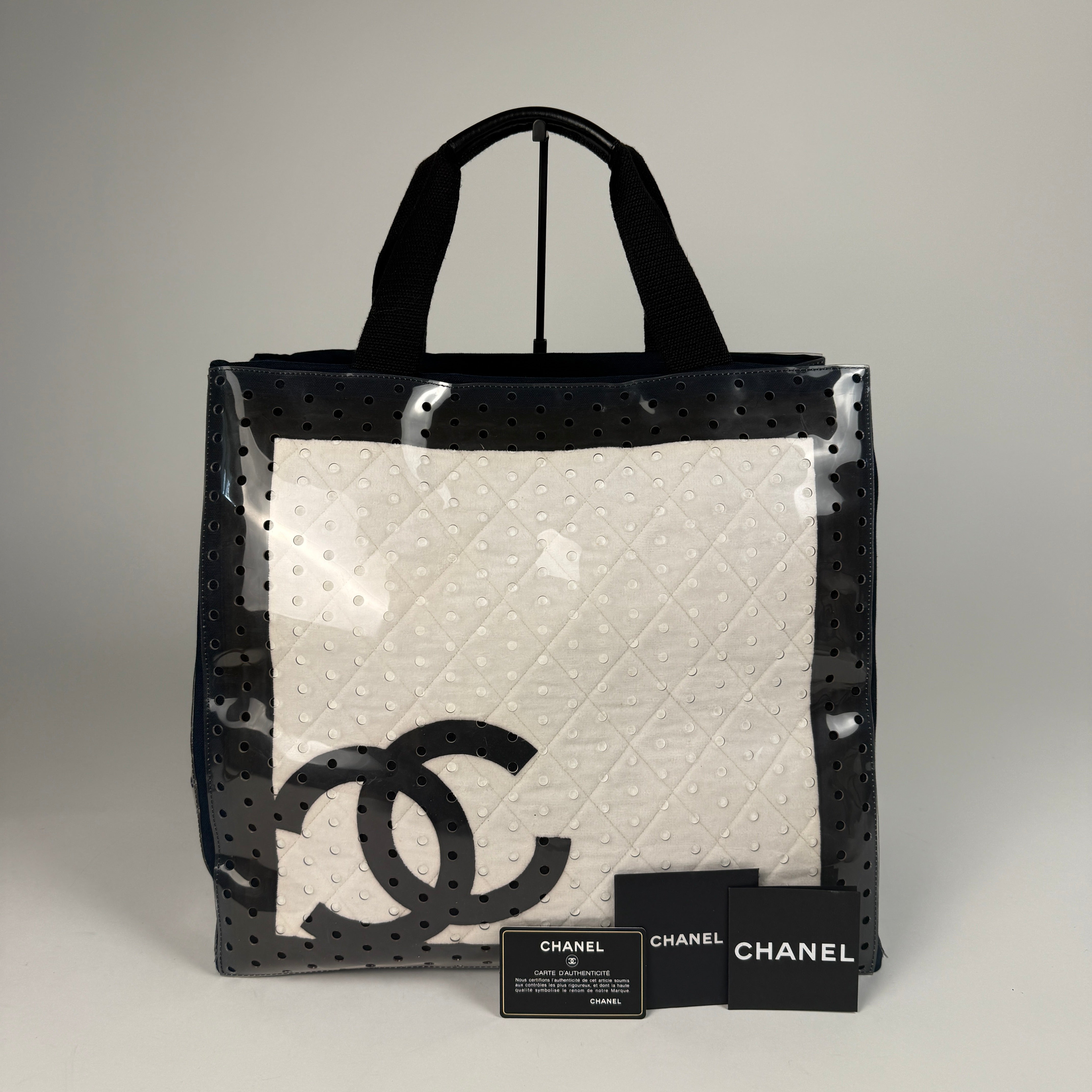 Coco Mark Vinyl Canvas Tote Bag