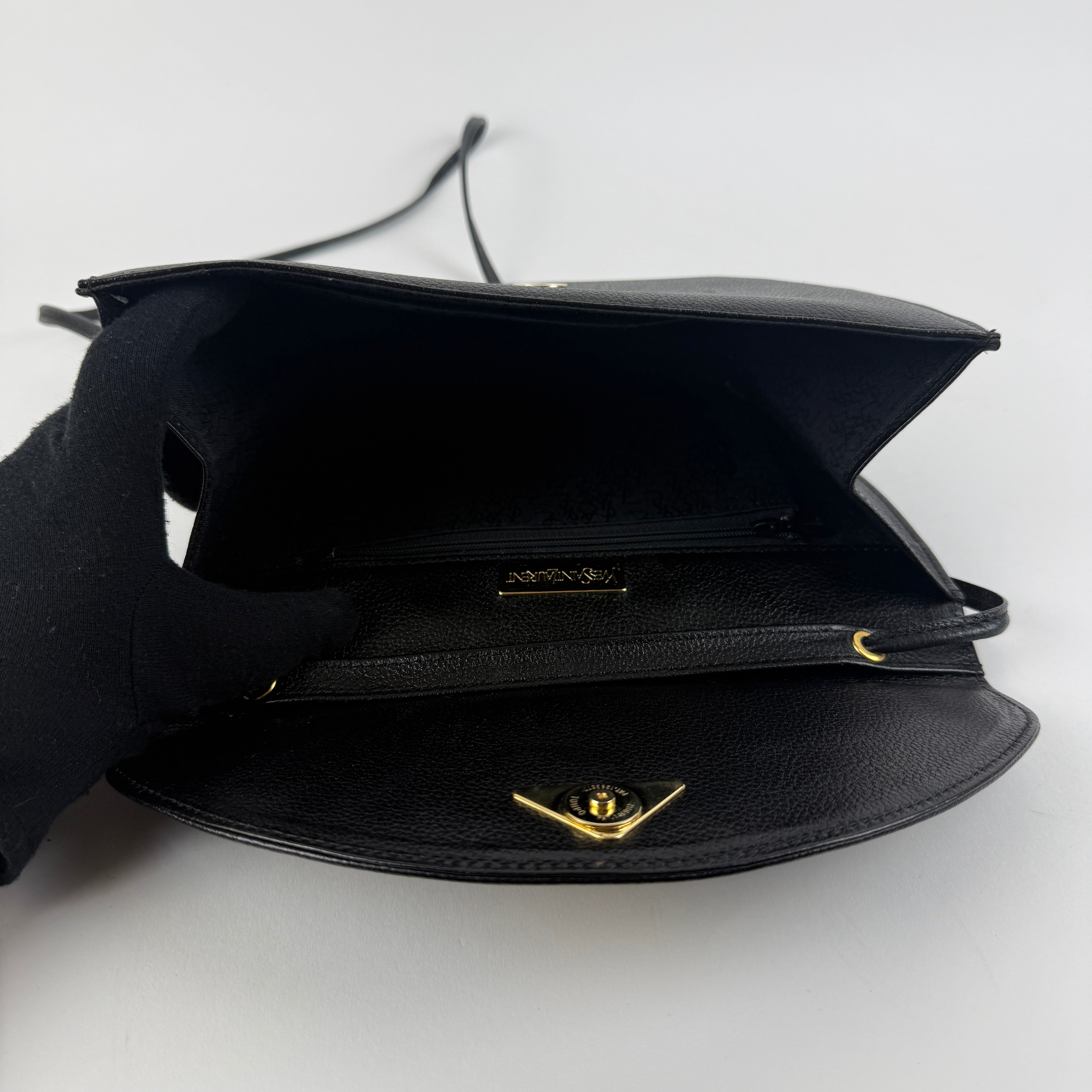 Vintage Black Crossbody Bag