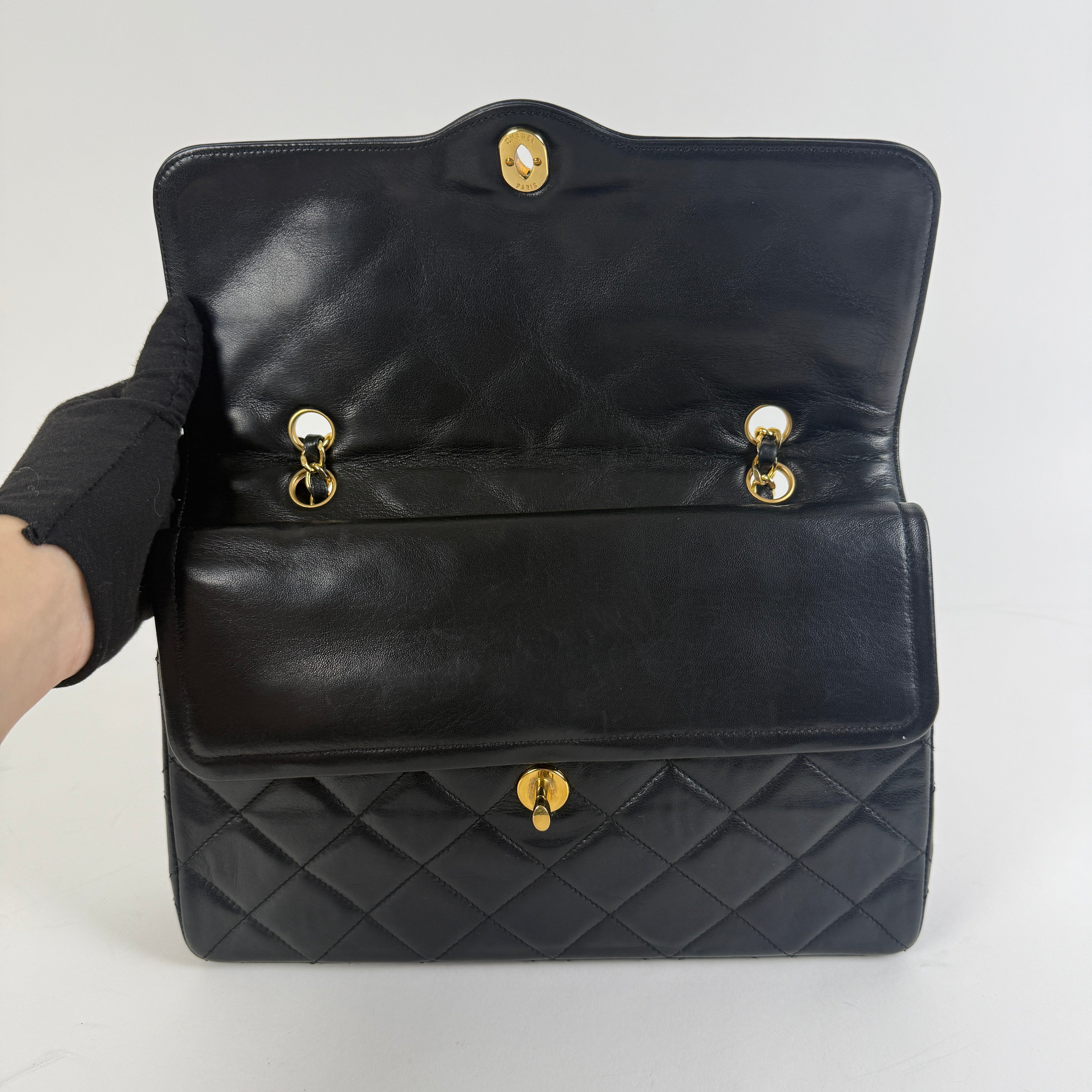Rare Vintage Diana Double Flap – Bi-Color Hardware