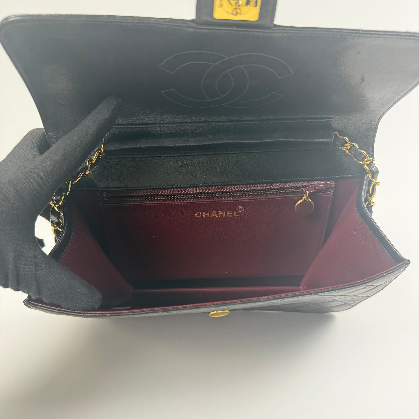 CHANEL Vintage Single Flap — 24K Gold-Plated