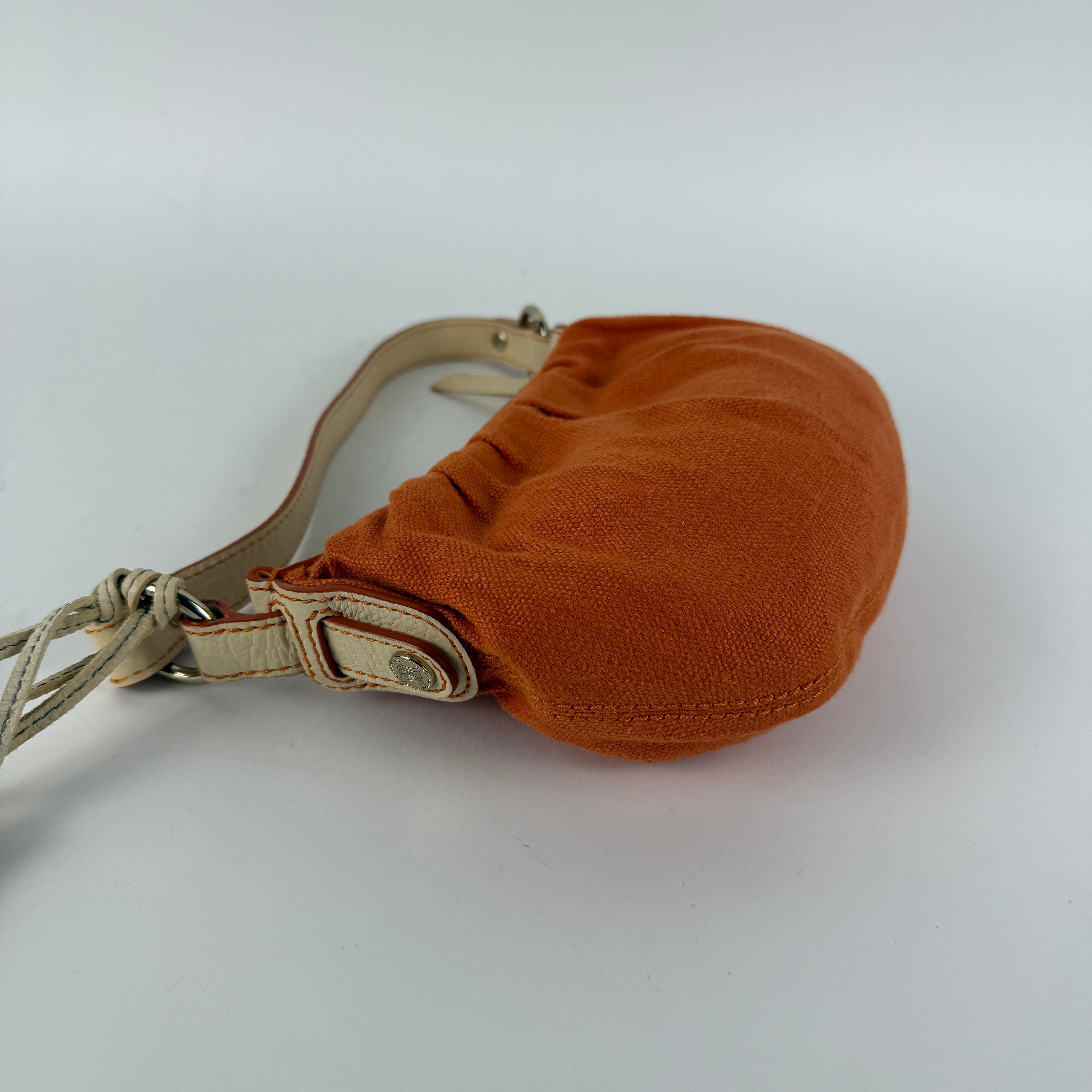Y2K Orange Canvas Hobo