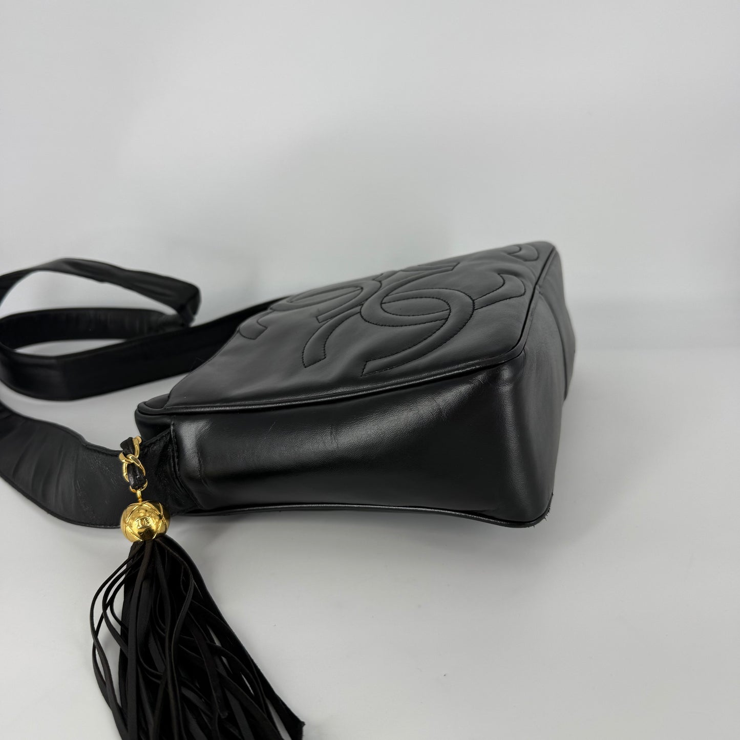 CHANEL Vintage Triple CC 24-Karat Gold Camera Bag