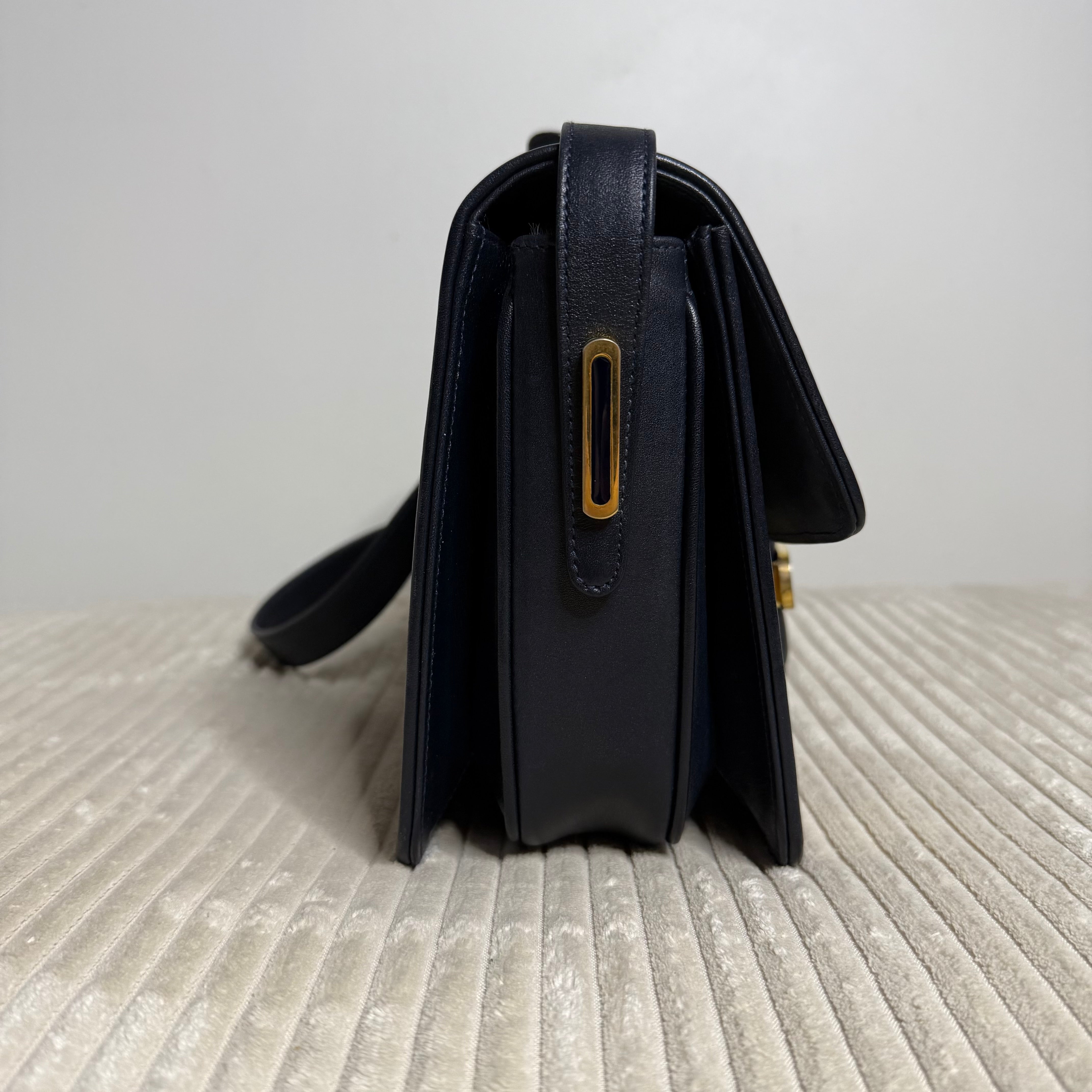 Navy GG Web Crossbody