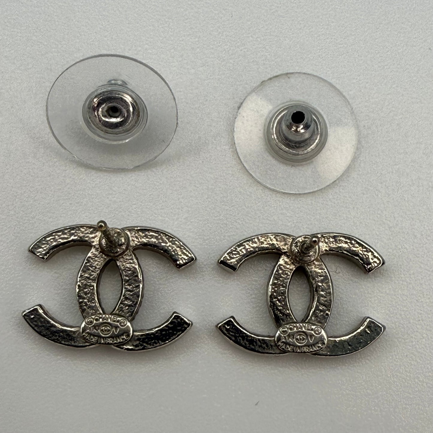 Chanel CC Rhinestone Earrings