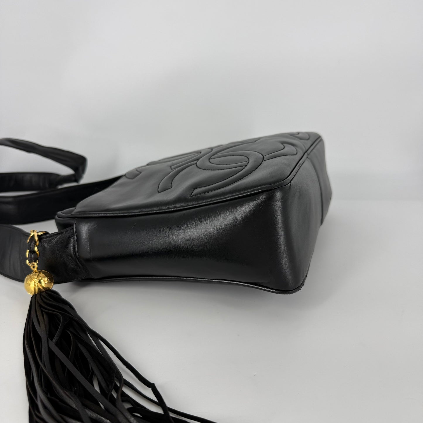 CHANEL Vintage Triple CC 24-Karat Gold Camera Bag