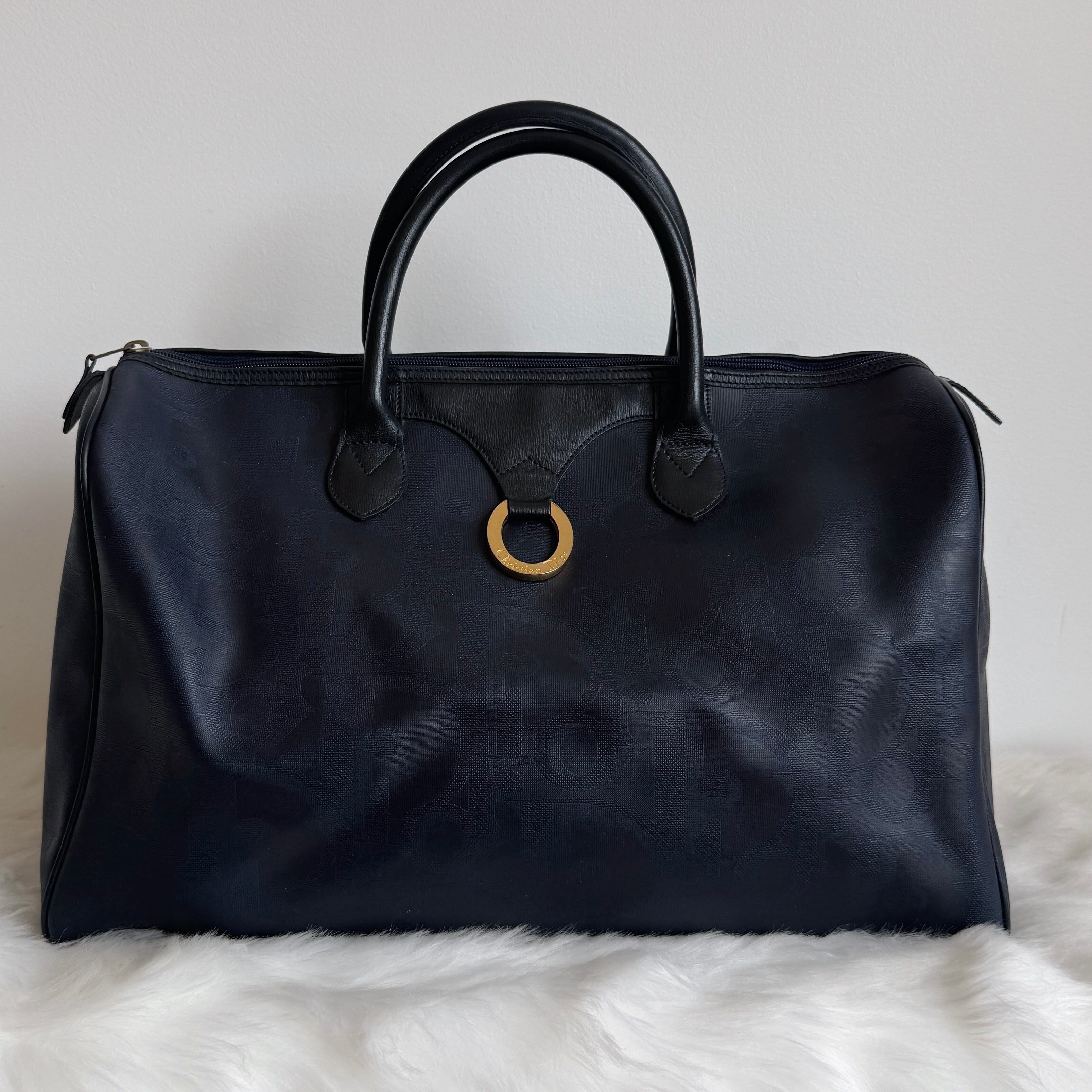 Navy Boston Travel Bag
