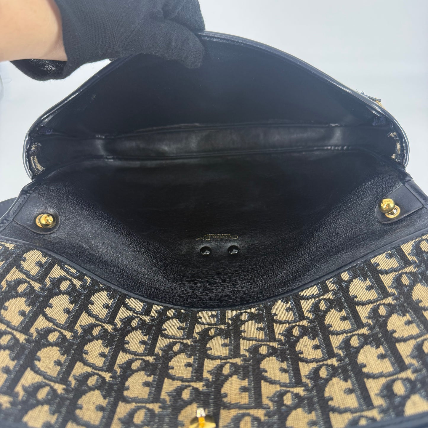CHRISTIAN DIOR Oblique Jacquard Shoulder Bag