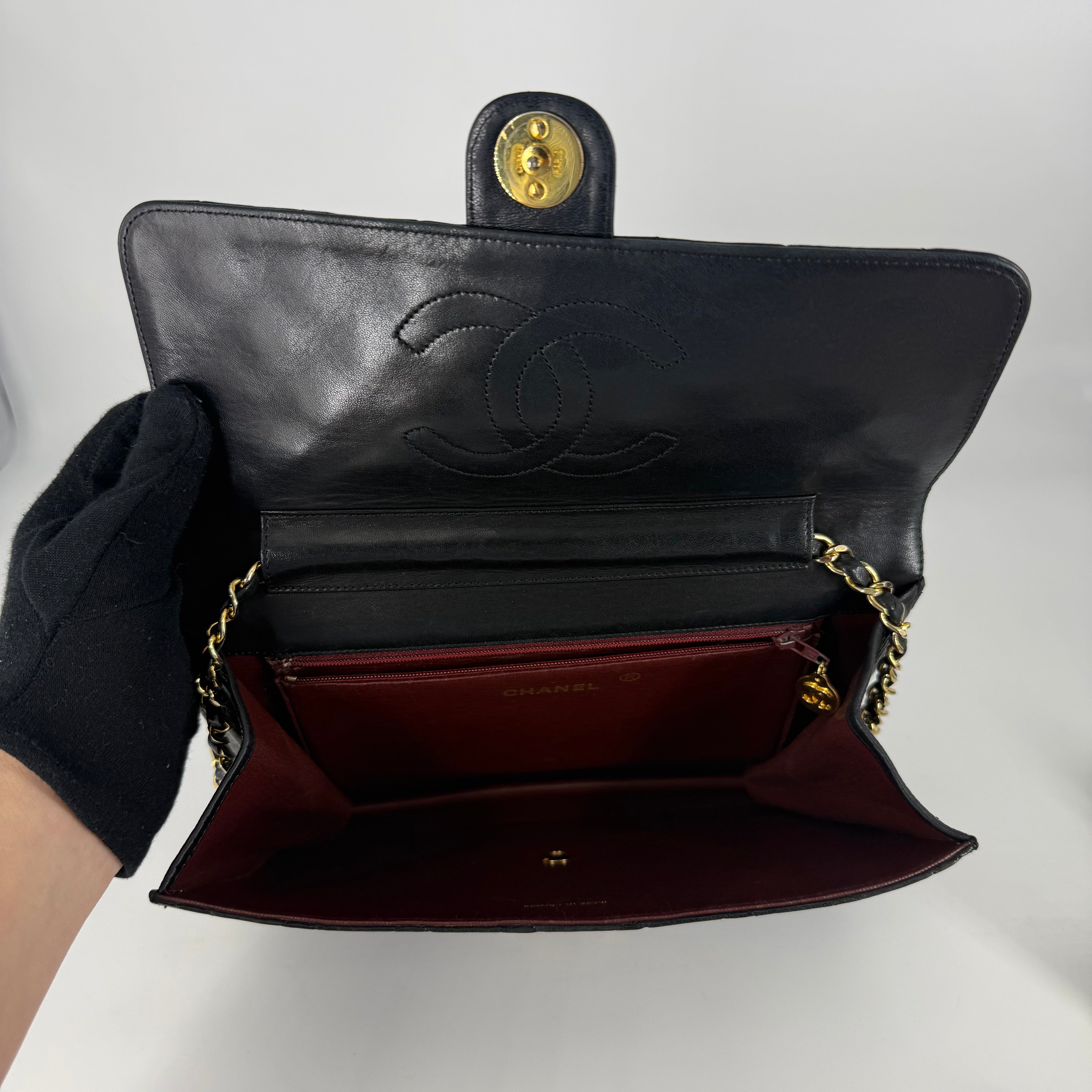 Vintage Flap Bag - 24K Gold