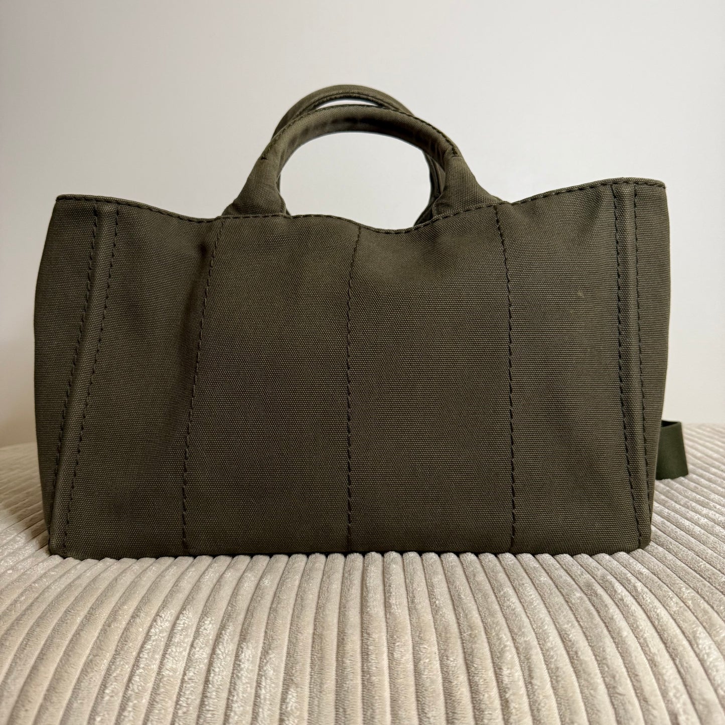 Prada Large Canapa Tote Bag