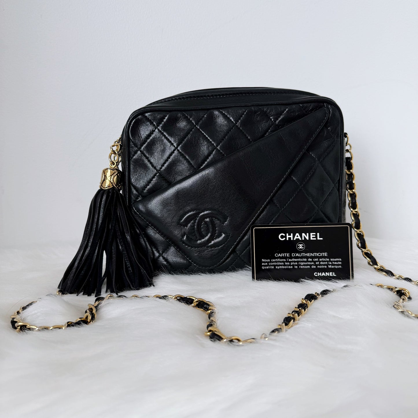 CHANEL Vintage 24-Karat Gold Camera Bag
