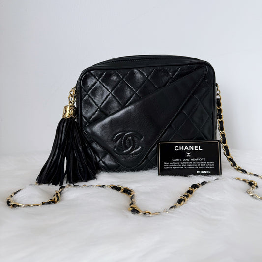 CHANEL Vintage 24-Karat Gold Camera Bag