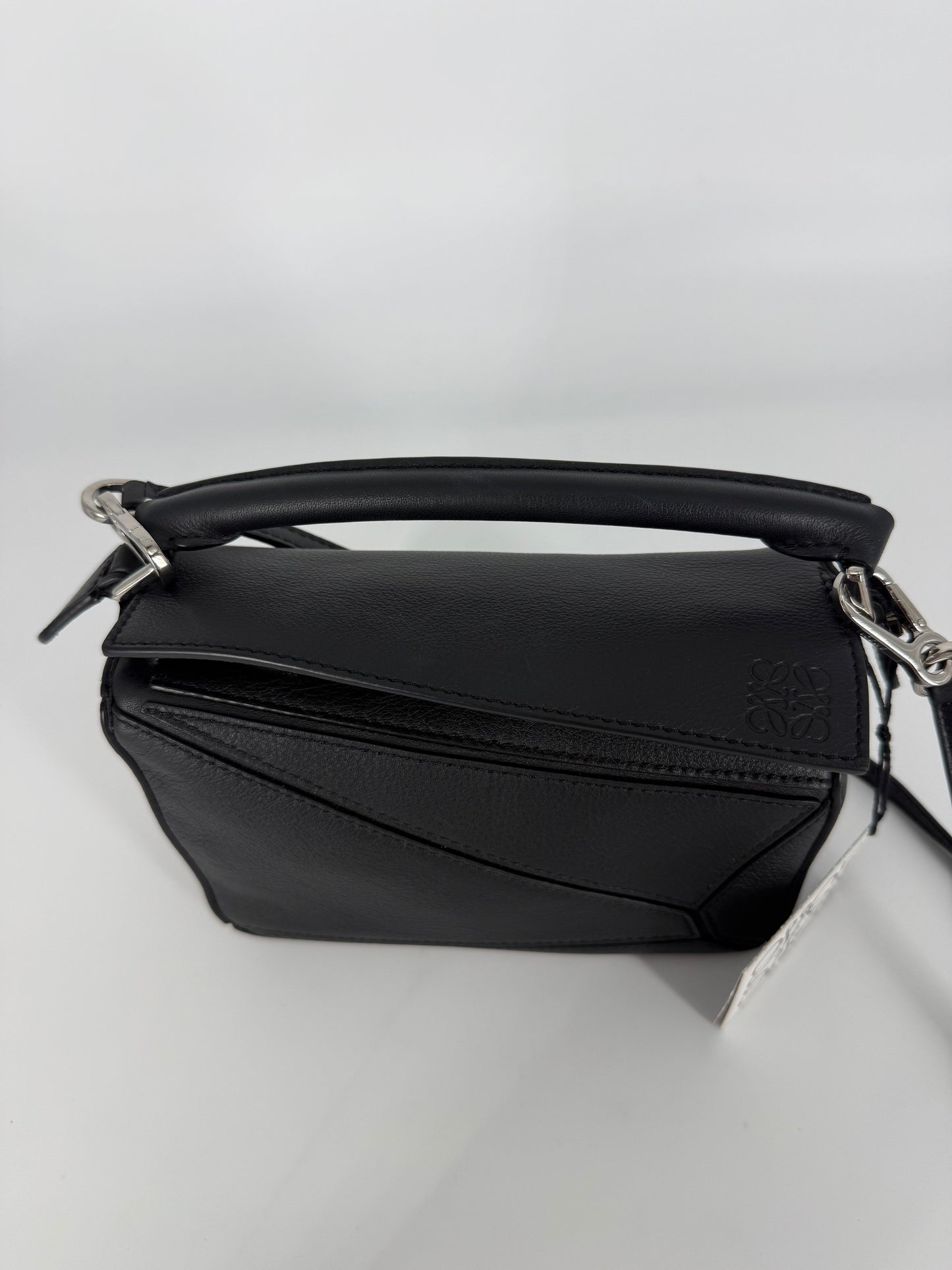 LOEWE Mini Puzzle – Black Leather