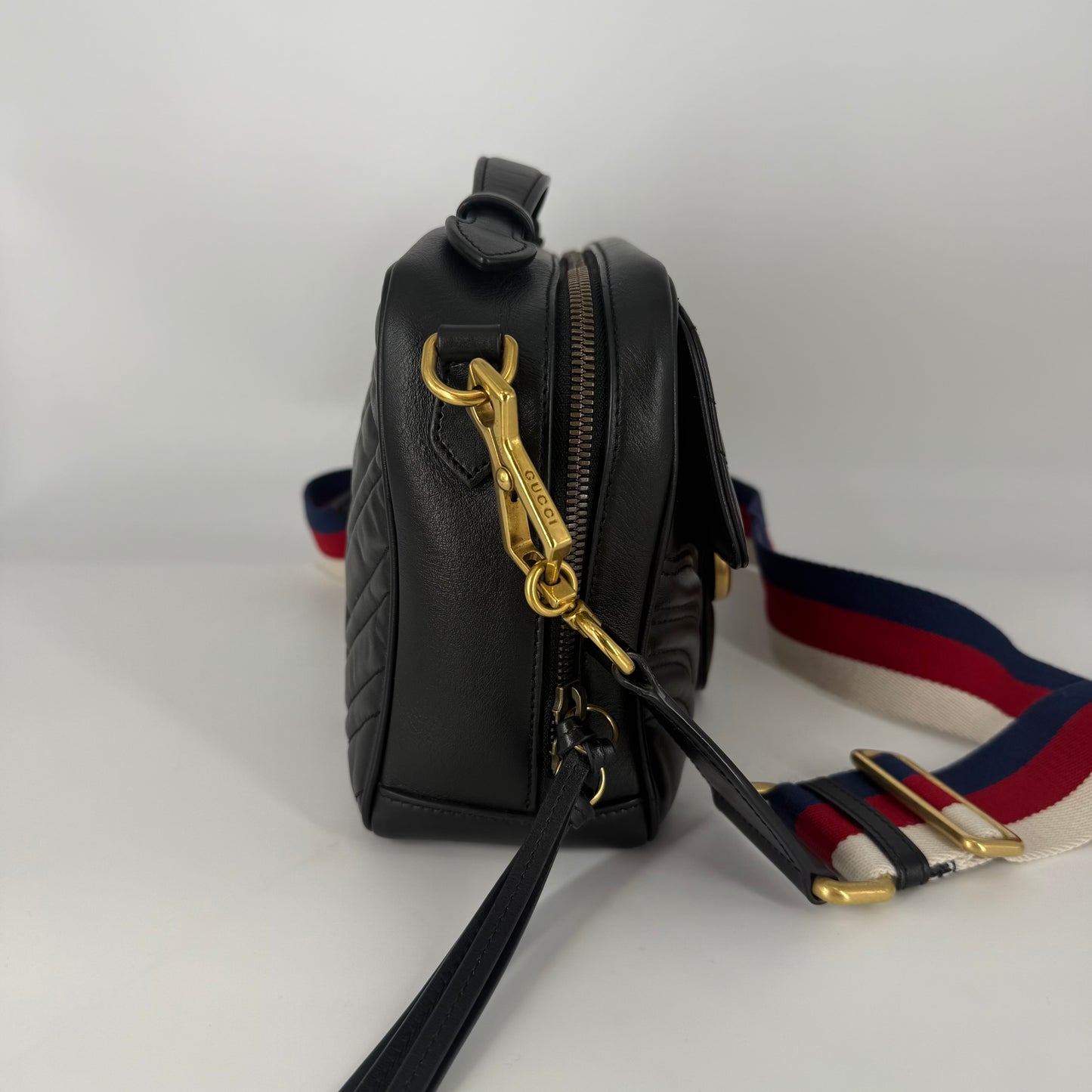 GUCCI Double G Marmont Crossbody Bag