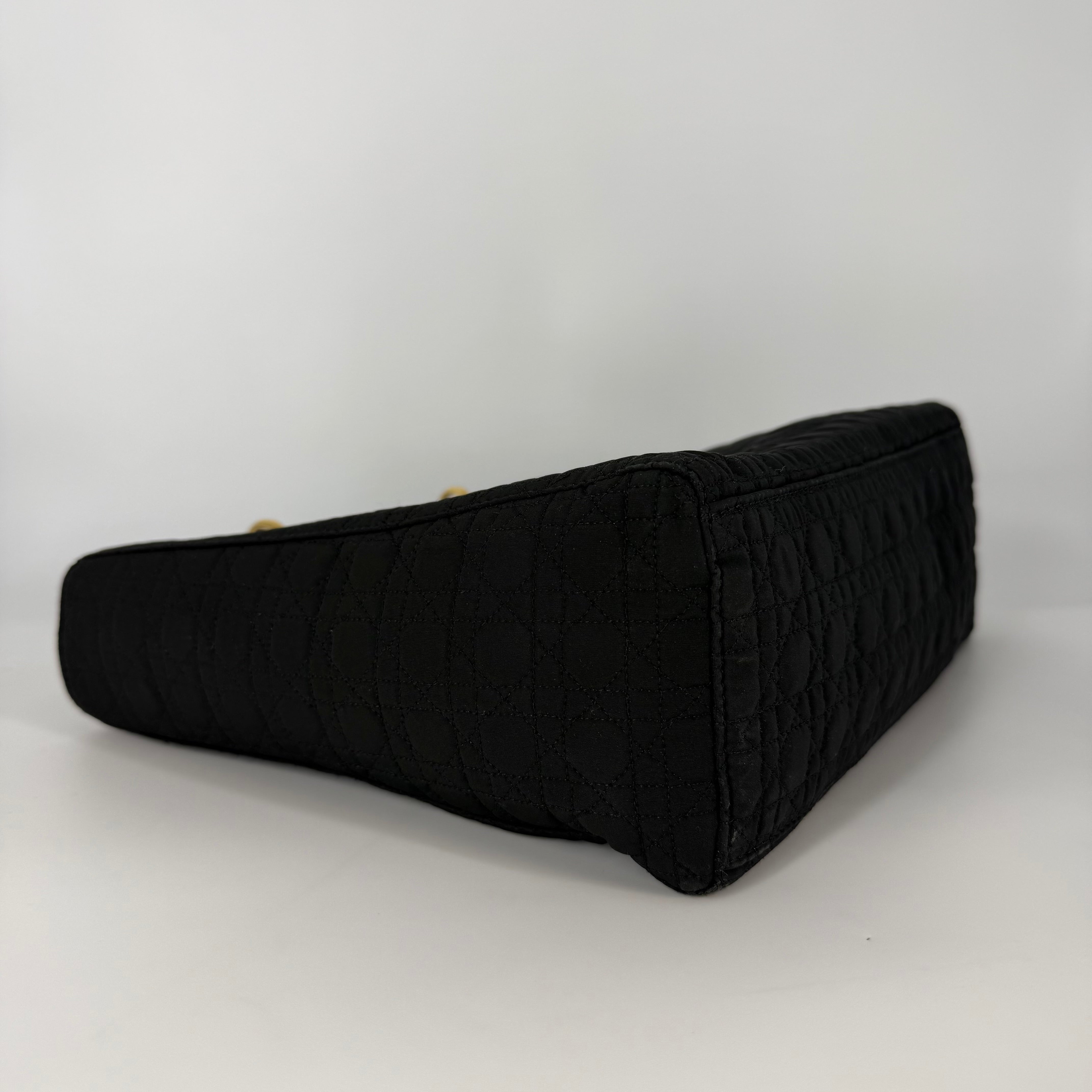 LADY DIOR Large – Black Nylon