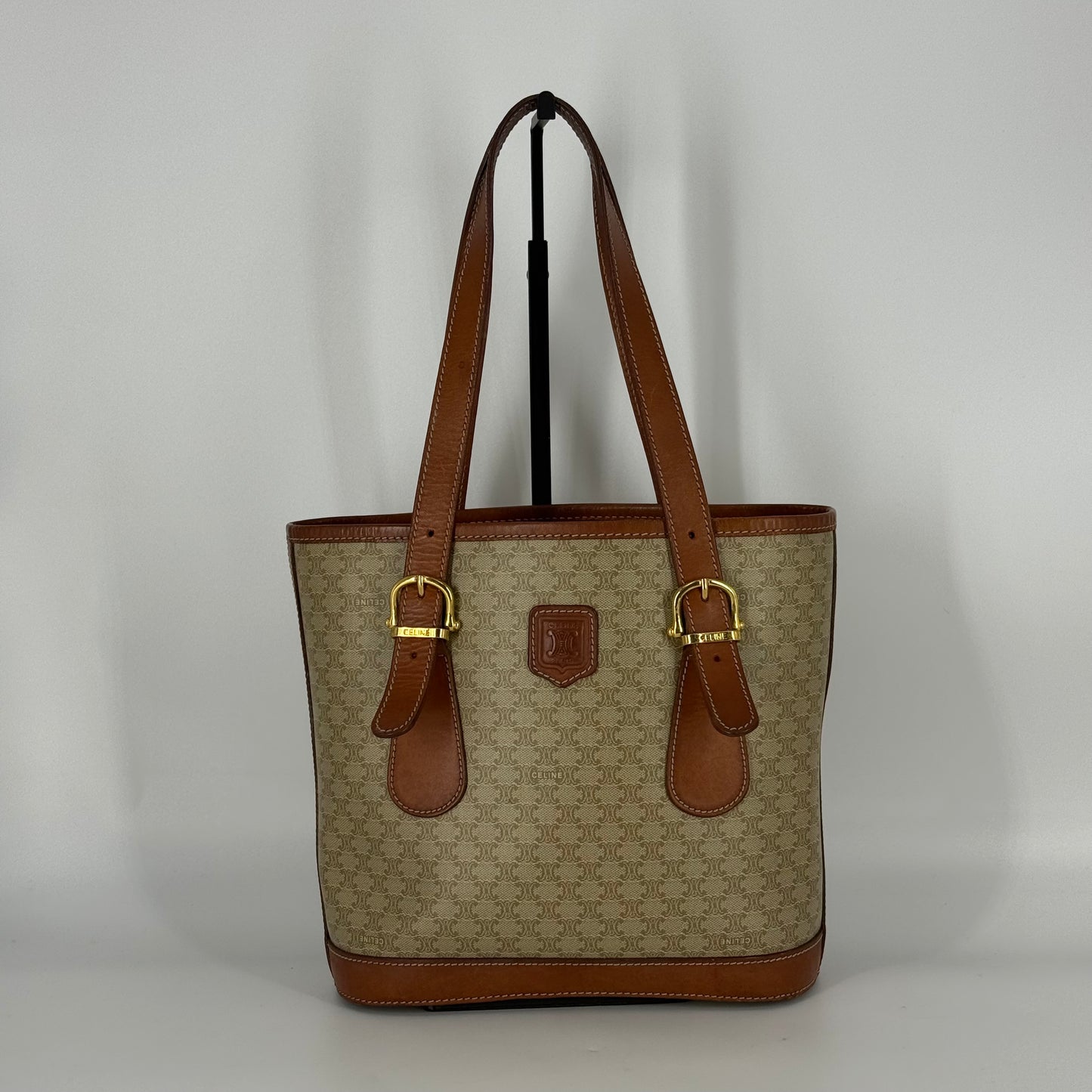 CÉLINE Macadam Bucket Tote Bag