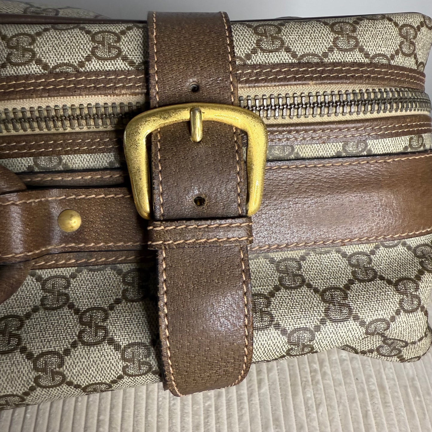 Gucci Web Supreme Suitcase